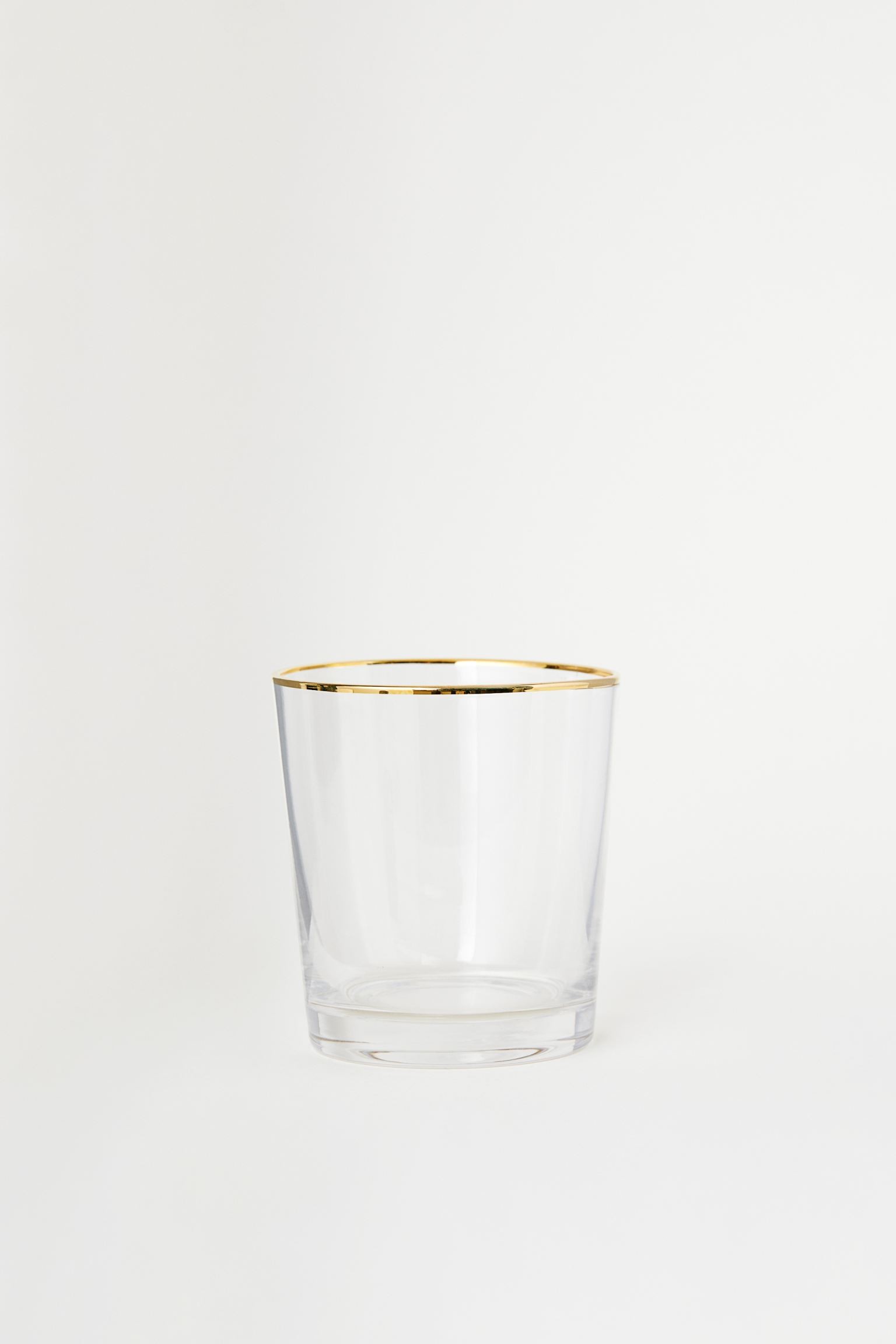H&M Home Стакан, Прозрачное стекло/Золотой 0476912001 | 0476912001