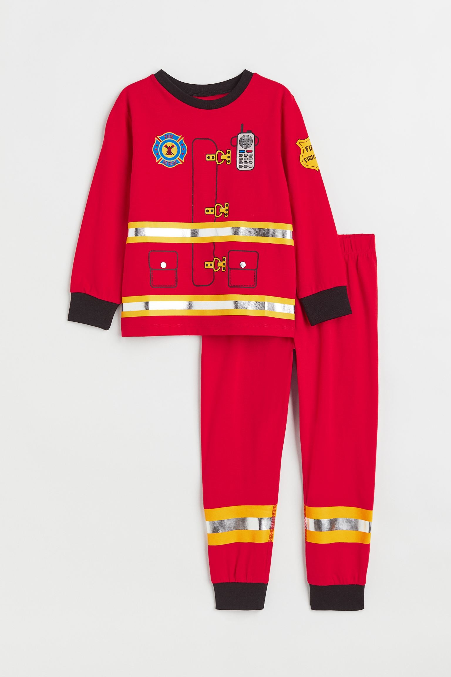 H&M Home Трикотажная пижама, Красный/Пожарный, Разные размеры 0485548021 | 0485548021