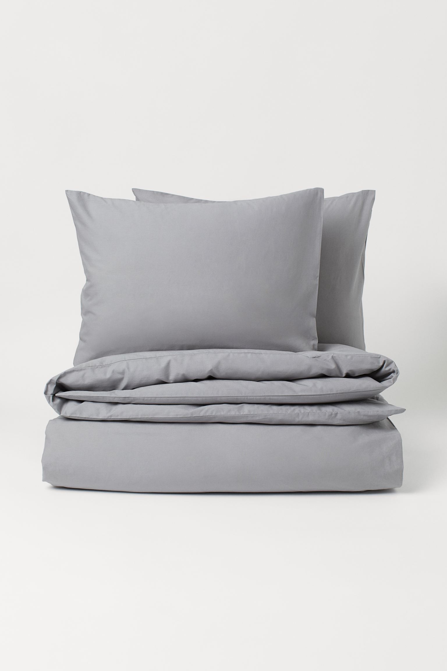 H&M Home Двуспальное постельное белье из хлопка, Серый, Разные размеры 0496279004 | 0496279004