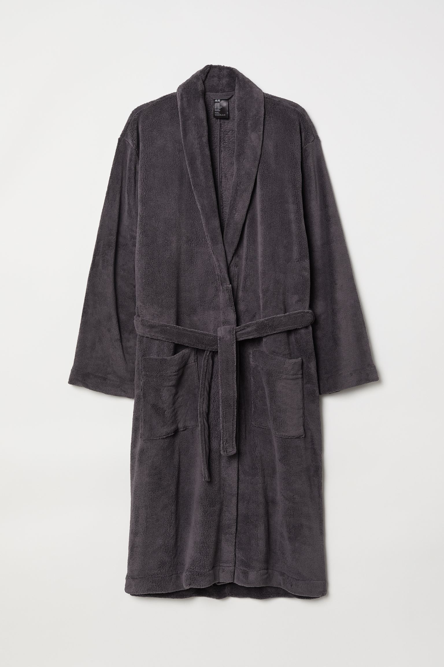 H&M Home Флисовый халат, темно-серый, Разные размеры 0575238001 | 0575238001