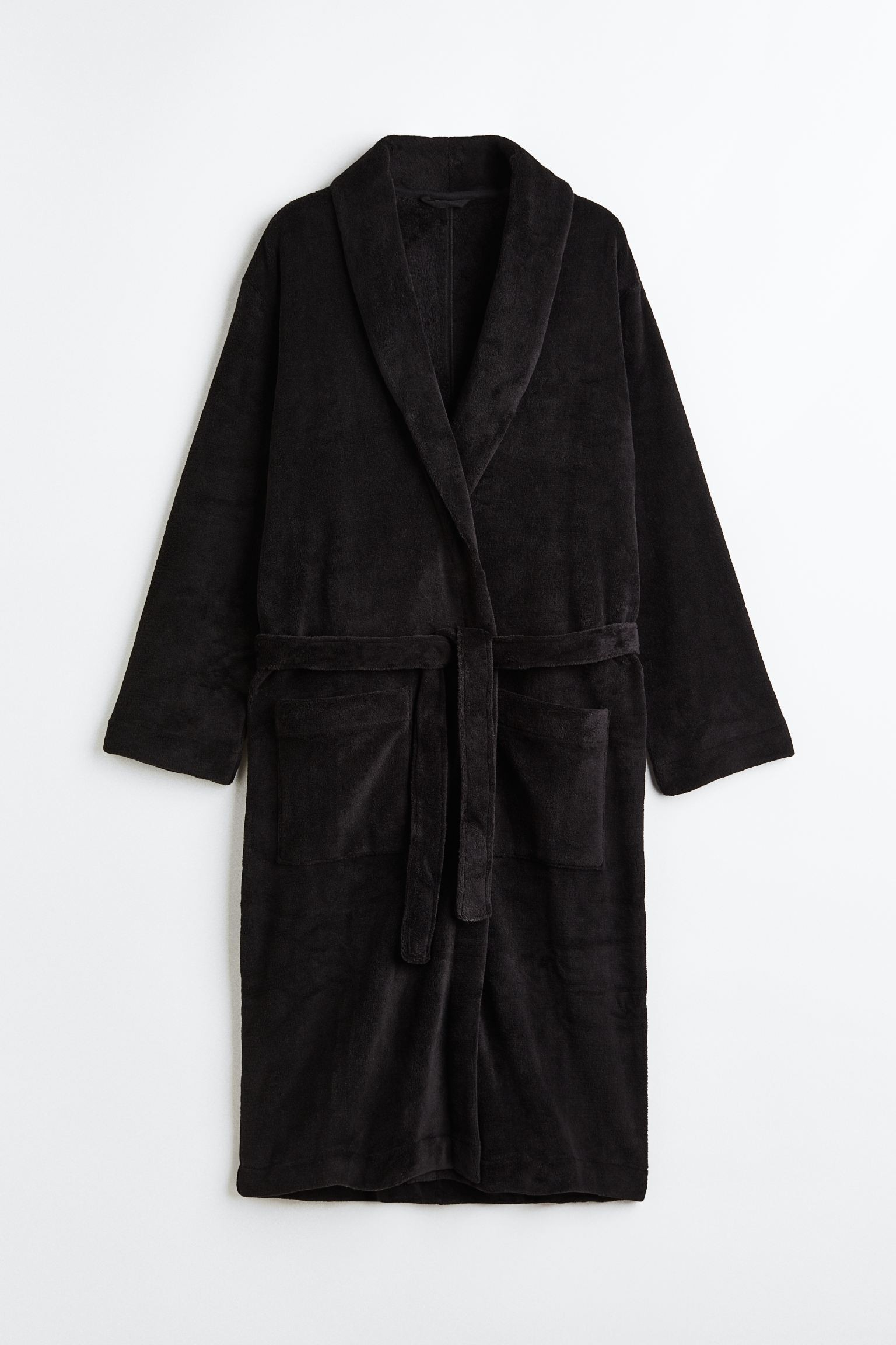H&M Home Флисовый халат, Черный, Разные размеры 0575238007 | 0575238007