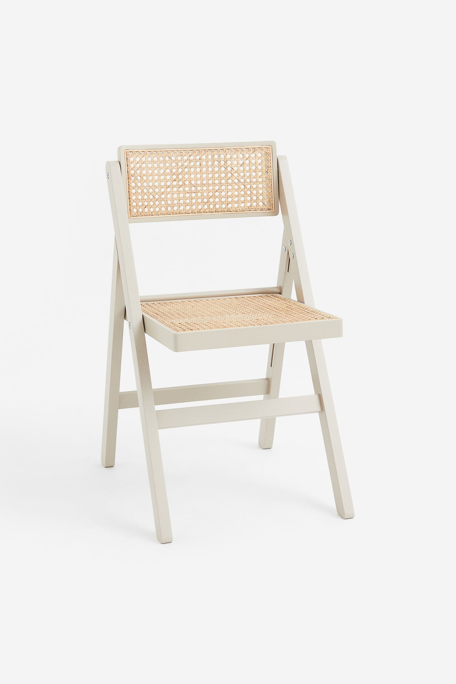 H&M Home Складной деревянный стул, Светло-серый бежевый 0785356006 0785356006