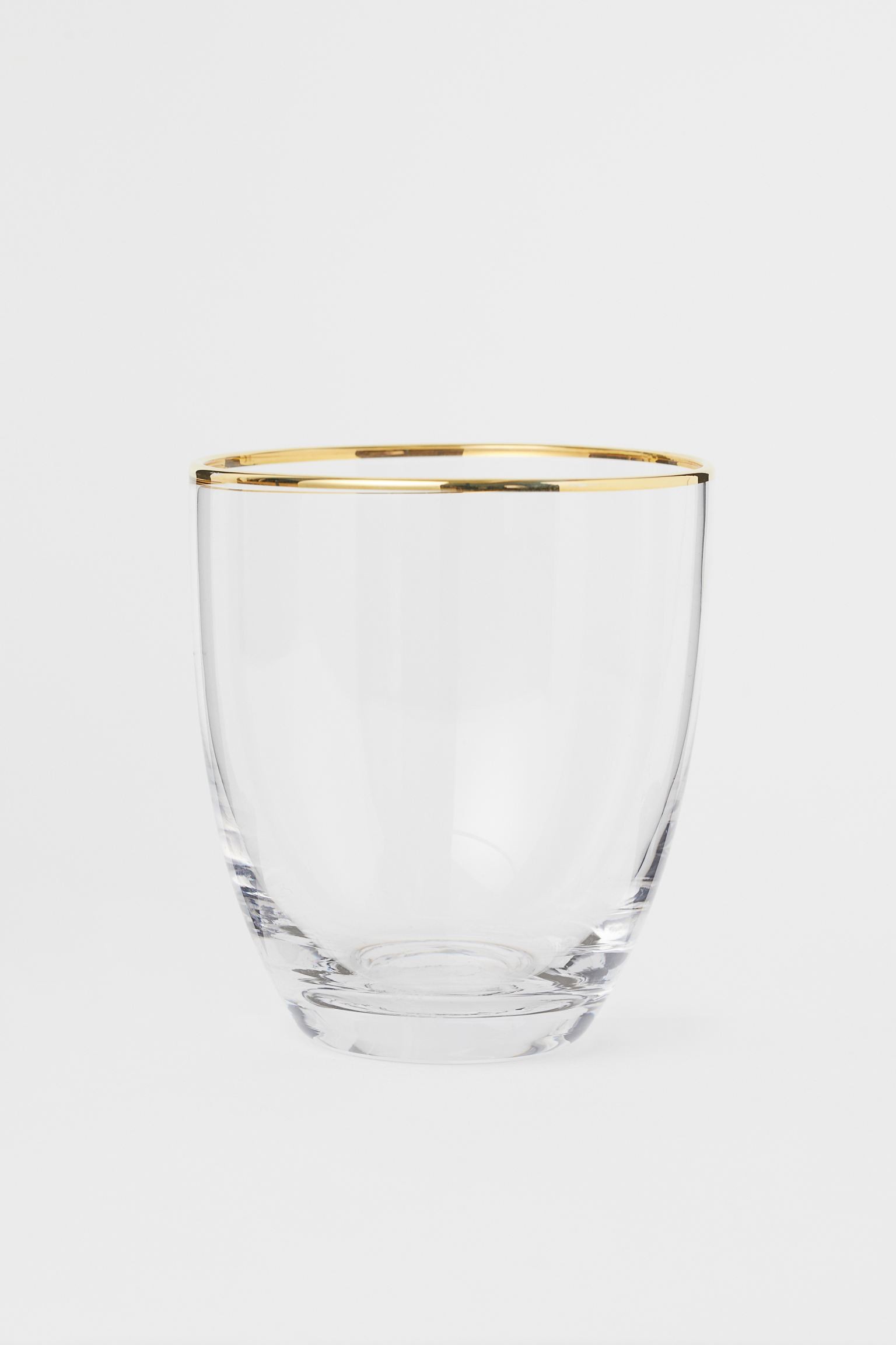 H&M Home Стакан, Прозрачное стекло/Золотой 0831498001 | 0831498001