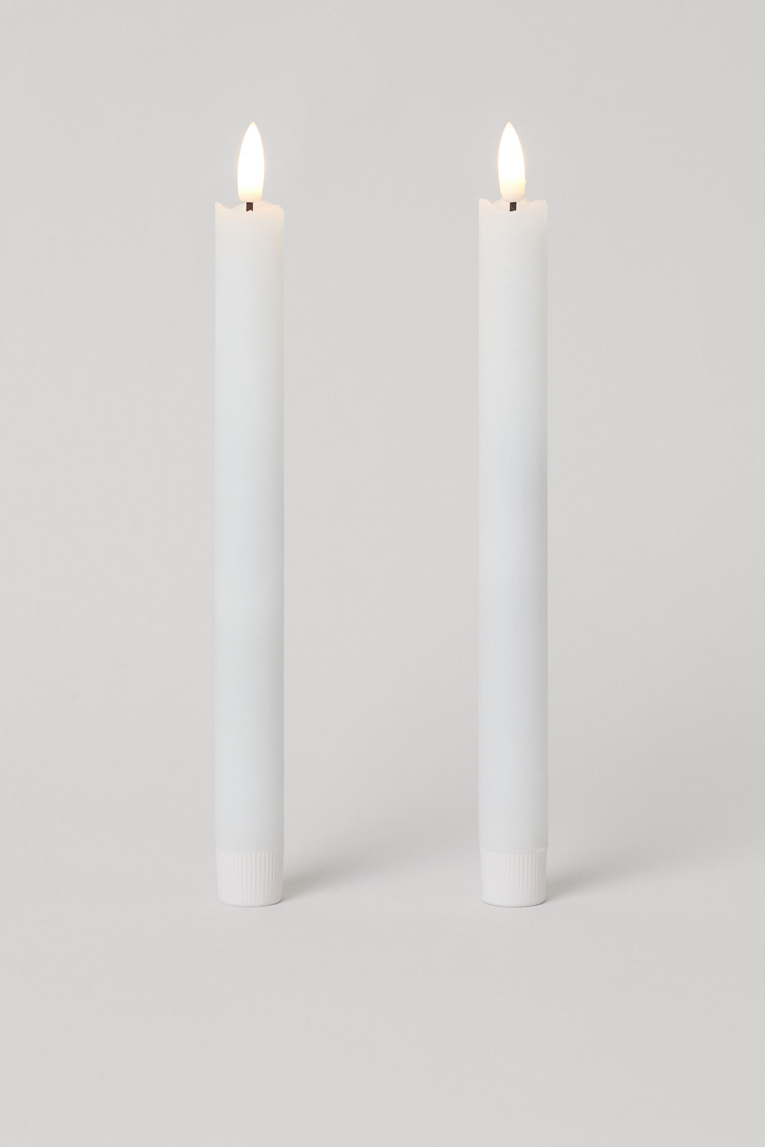 H&M Home Светодиодная настольная свеча, 2 шт., Белый 0919066001 | 0919066001