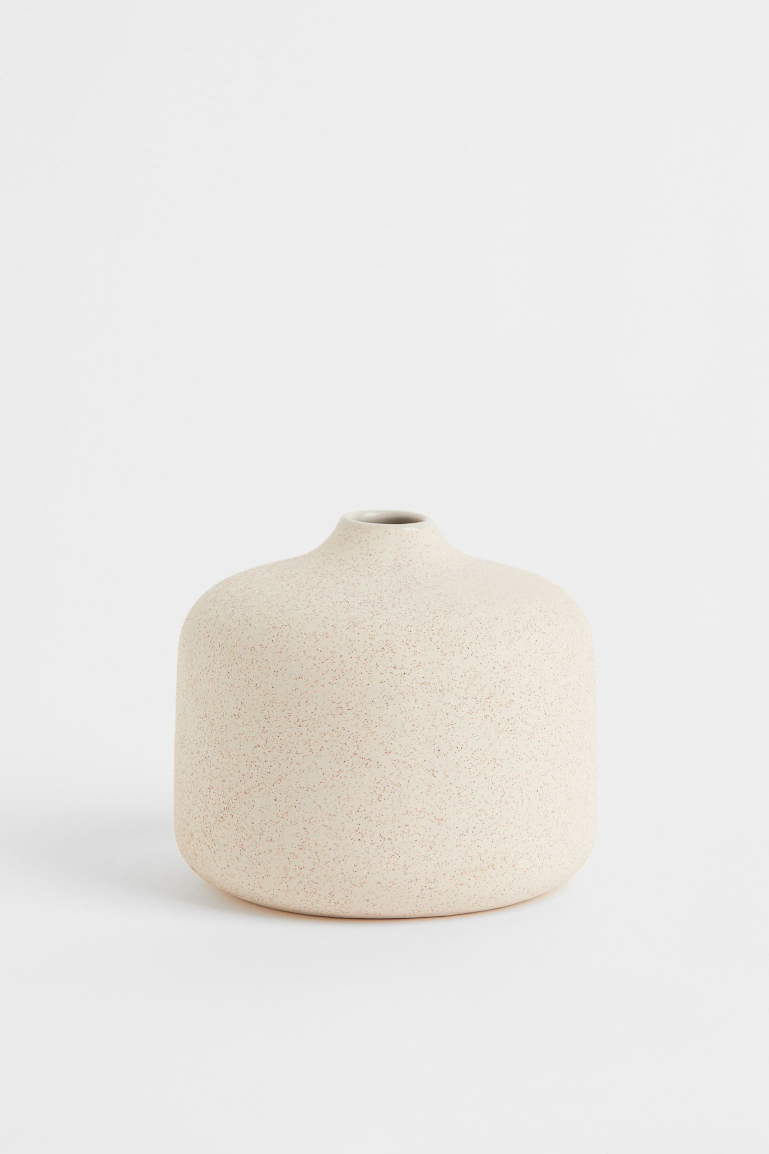 Маленькая керамическая ваза, Светло-бежевый/Узор