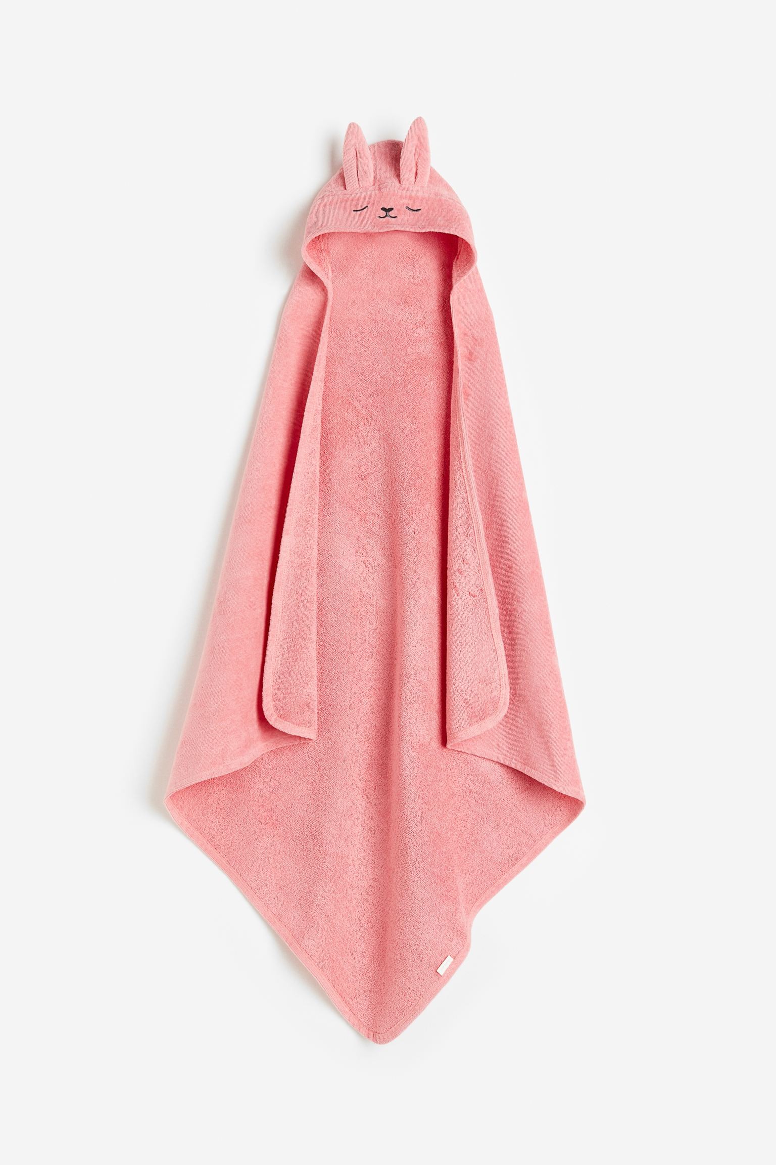 H&M Home Банное полотенце с капюшоном, Античный Розовый/Кролик, 80x80 0946625007 | 0946625007