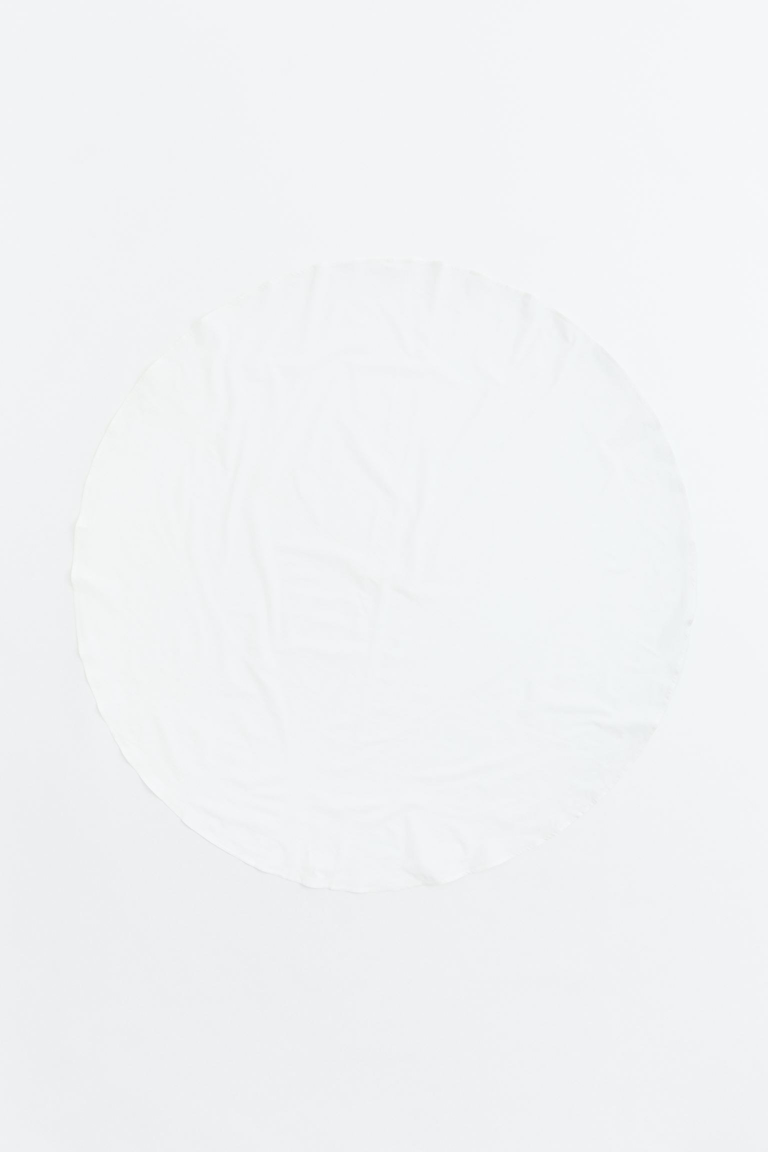 H&M Home Круглая хлопковая скатерть, Белый, Разные размеры 0990788002 | 0990788002