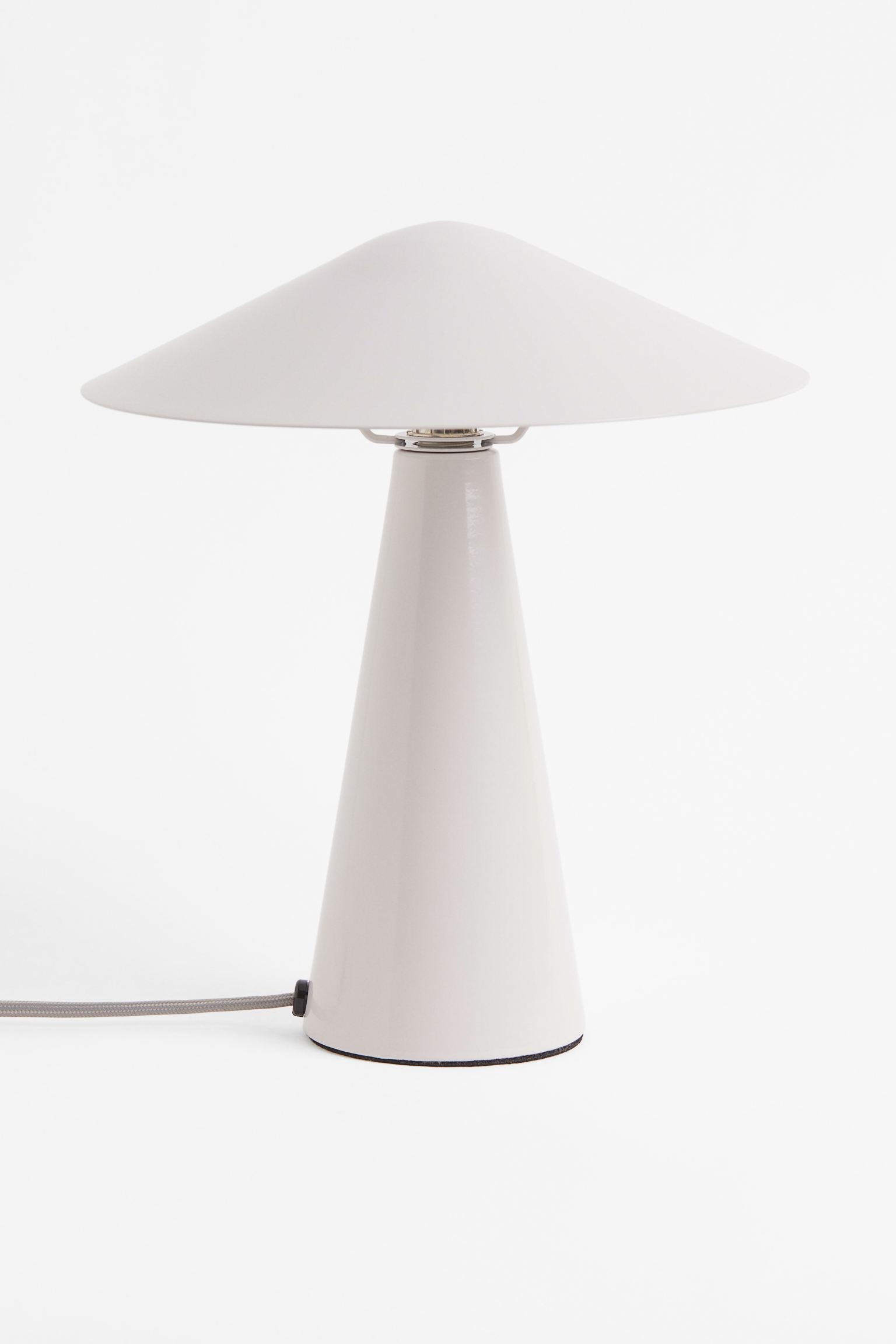 H&M Home Металлическая настольная лампа, Светло-серый бежевый 1017740003 | 1017740003