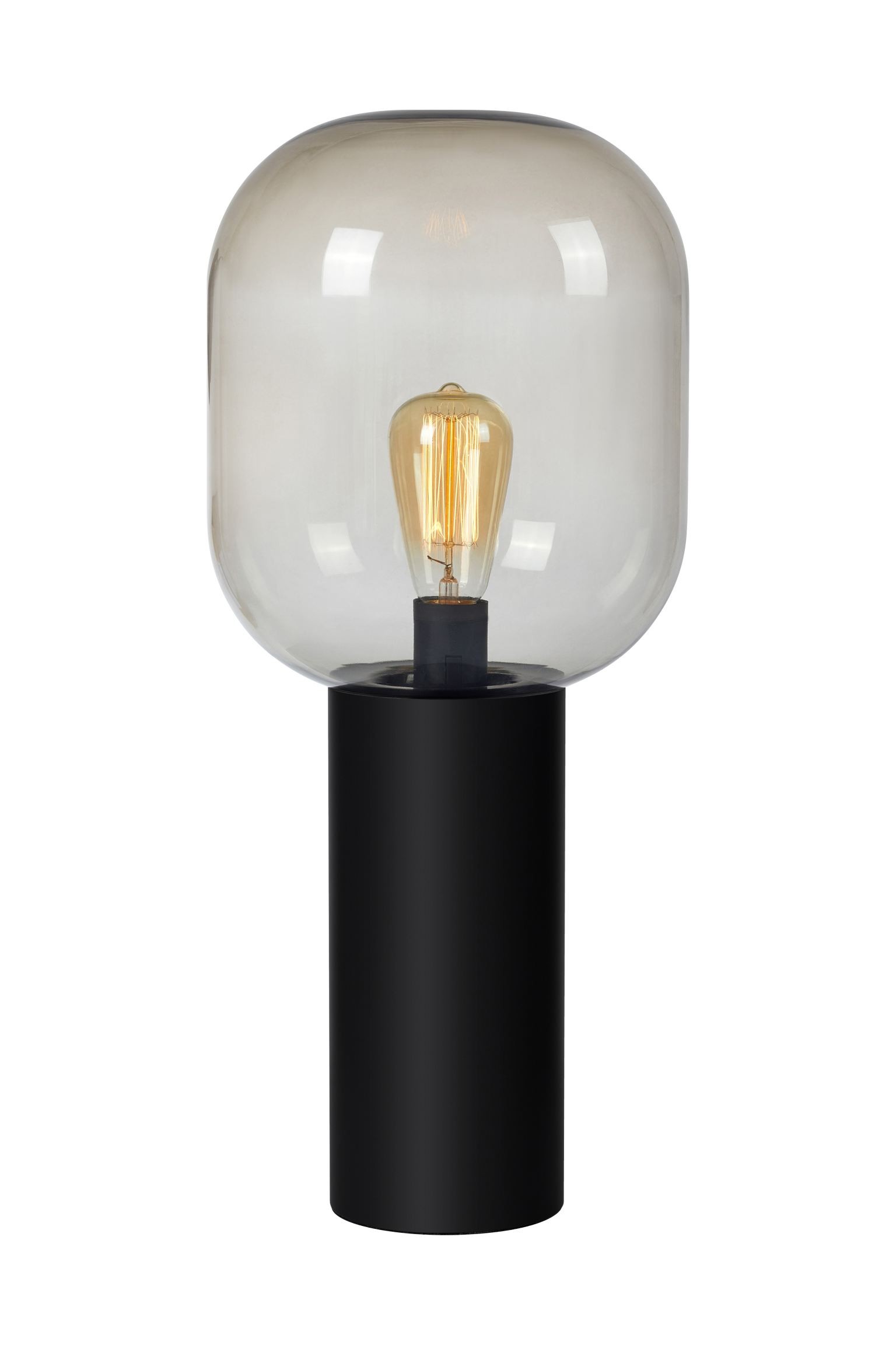 MARKSLÖJD Большая настольная лампа Brooklyn - черный/дымчатый 1081462001 | 1081462001