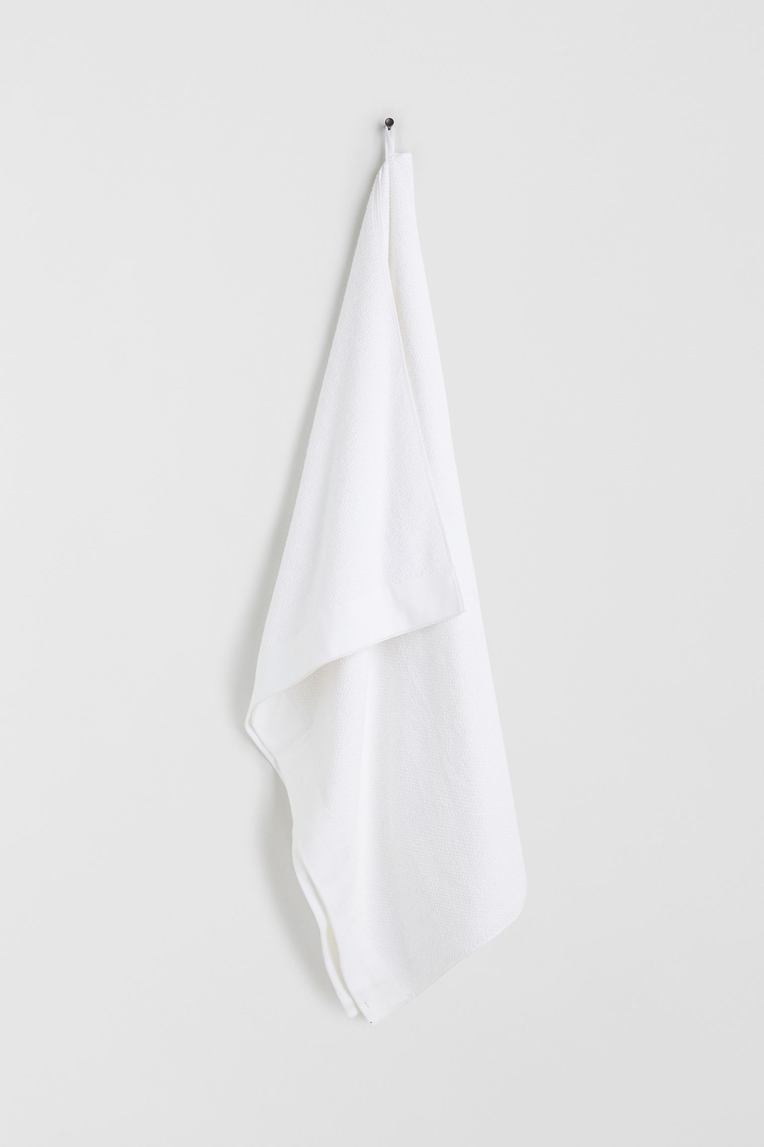 H&M Home Большое банное полотенце из хлопковой махры, Белый, 100x150 1097301001 | 1097301001