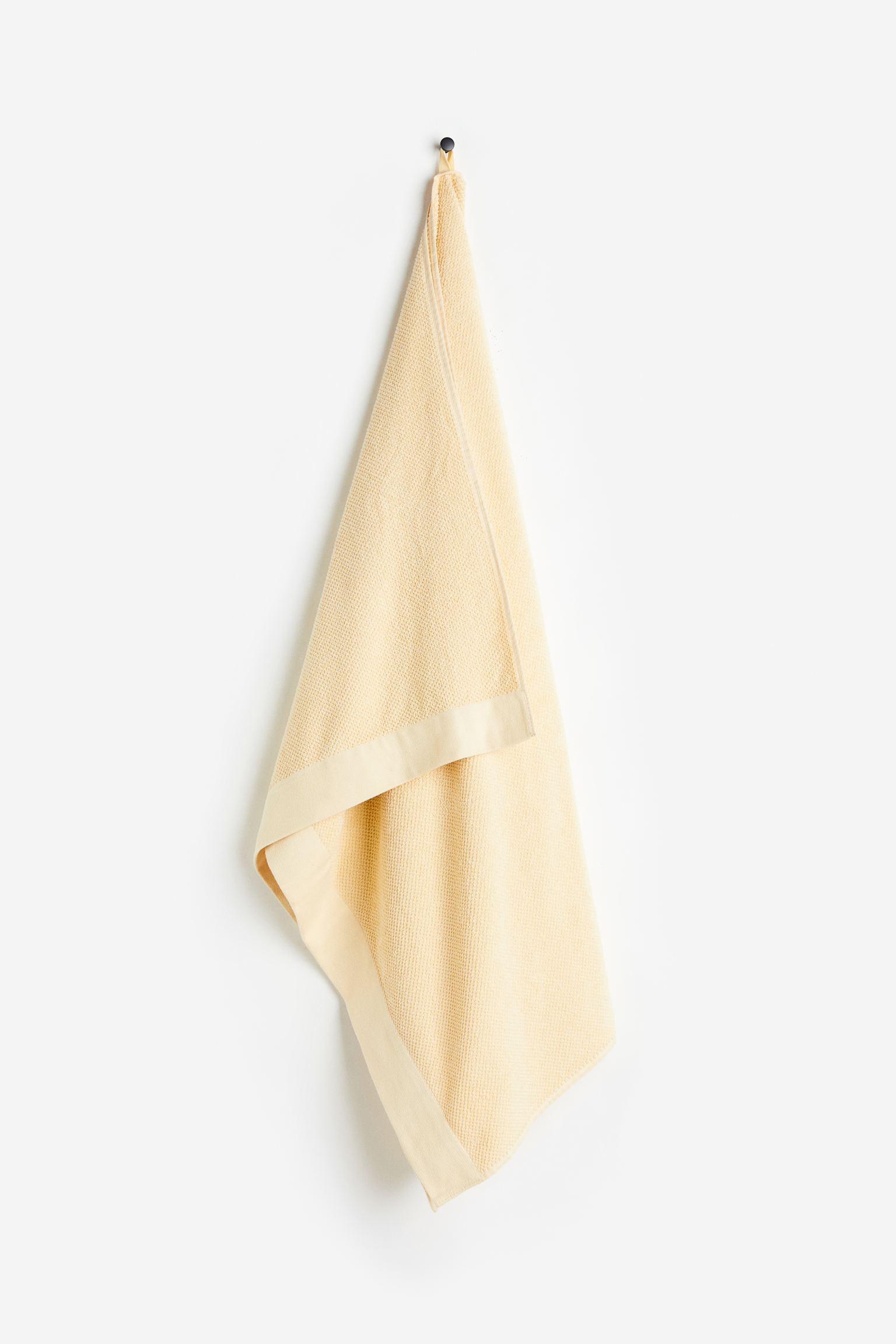 H&M Home Большое банное полотенце из хлопковой махры, Светло-желтого, 100x150 1097301012 | 1097301012