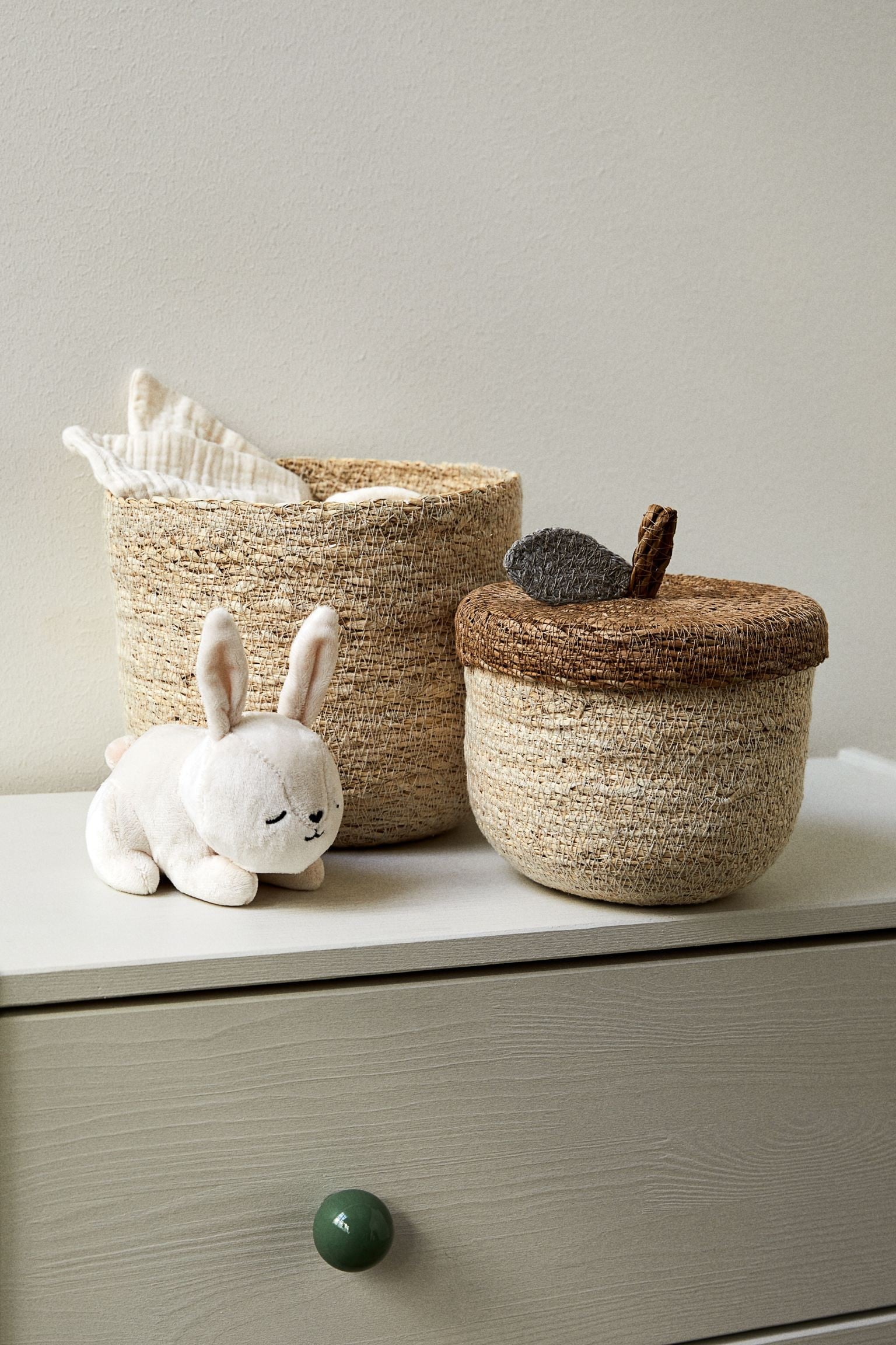 H&amp;M Home Контейнер для зберігання - Світло-бежевий/Жолудь 1184879001 | 1184879001