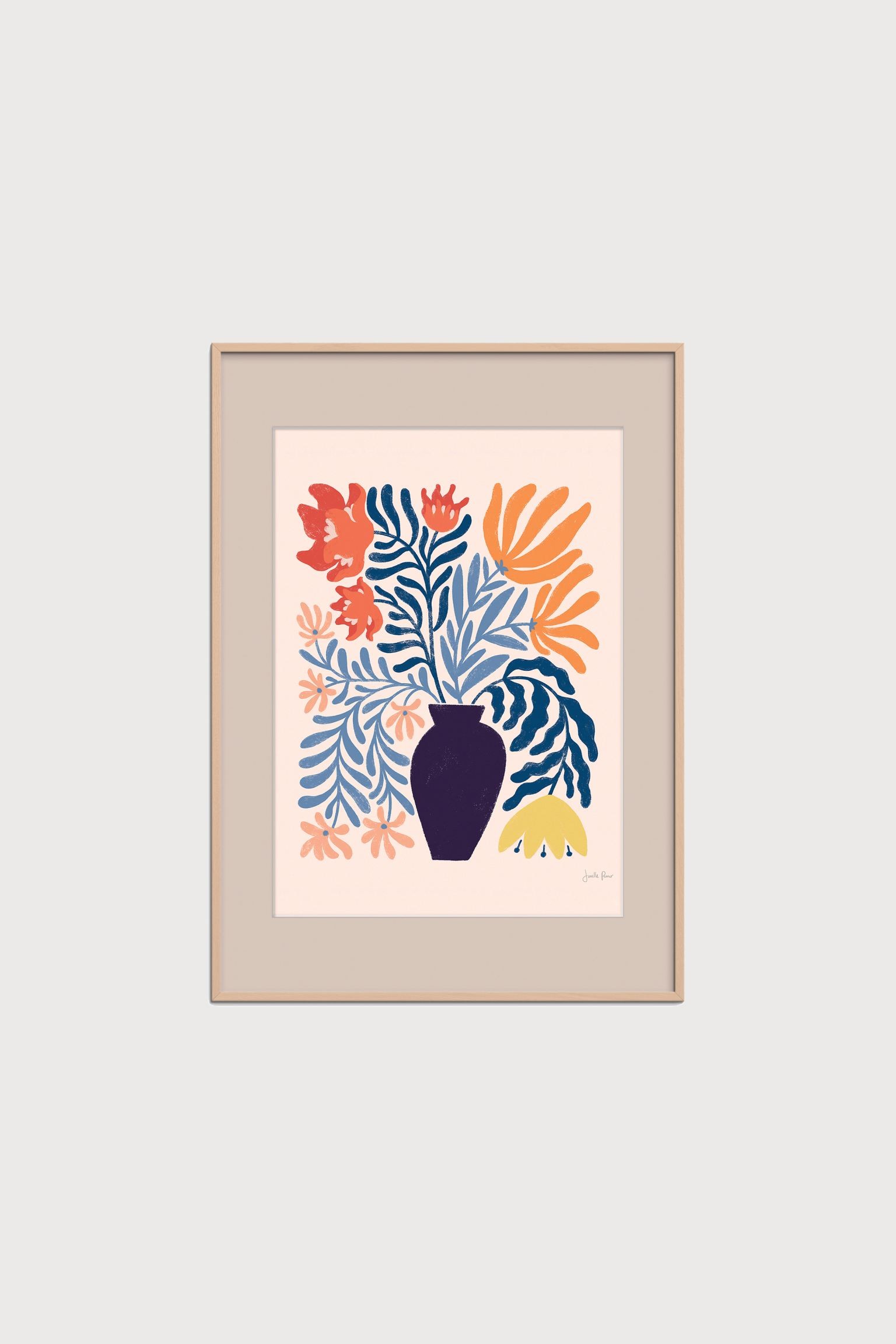 Poster & Frame Дикое Яблоко – Цветочный №. 2 (в рамке) - Светло-розовый/цветы 1204715001 | 1204715001