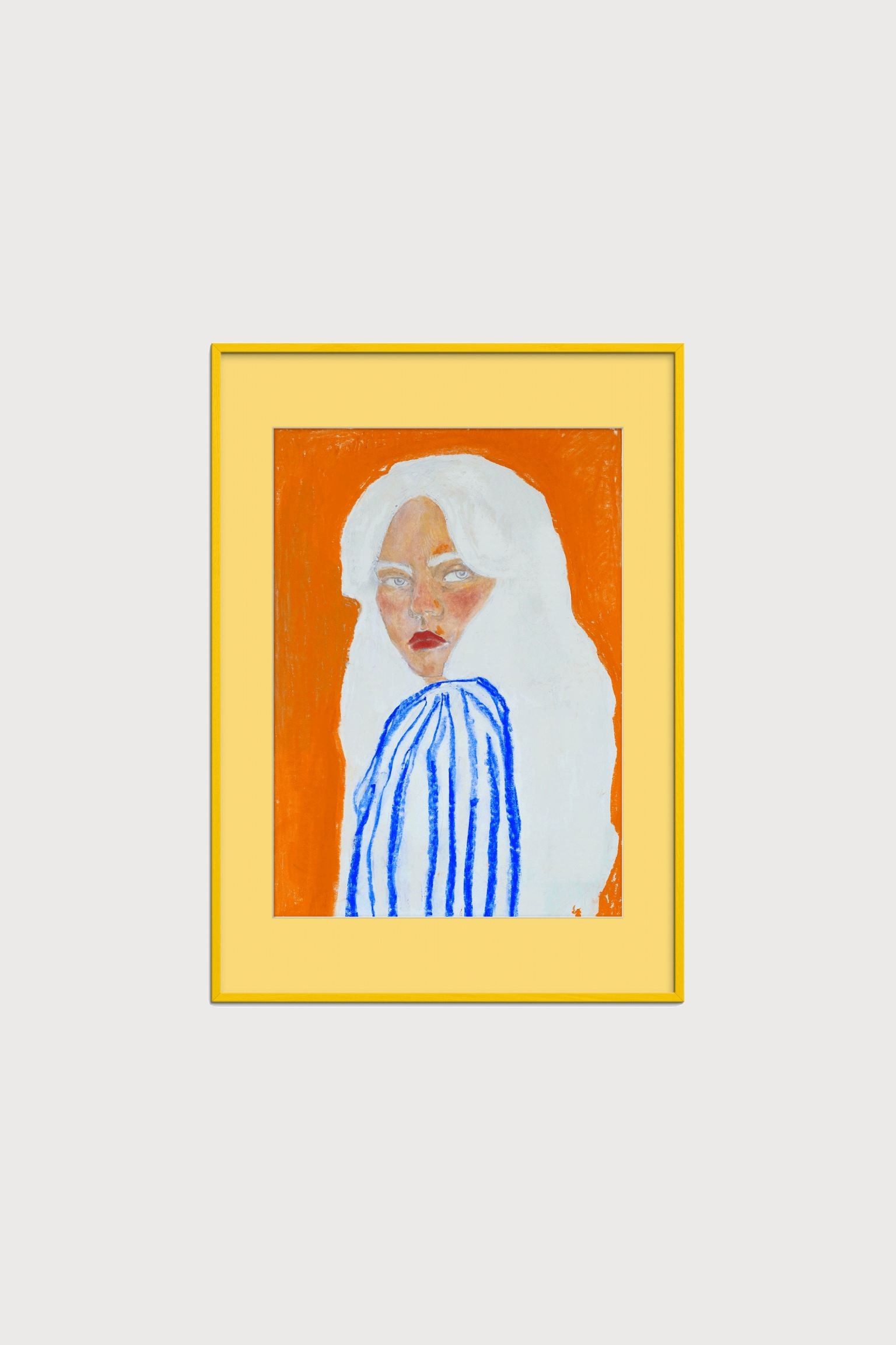 Poster & Frame Фиона Альберте - Портретная иллюзия (в рамке) - Женщина/оранжевый 1204723001 | 1204723001