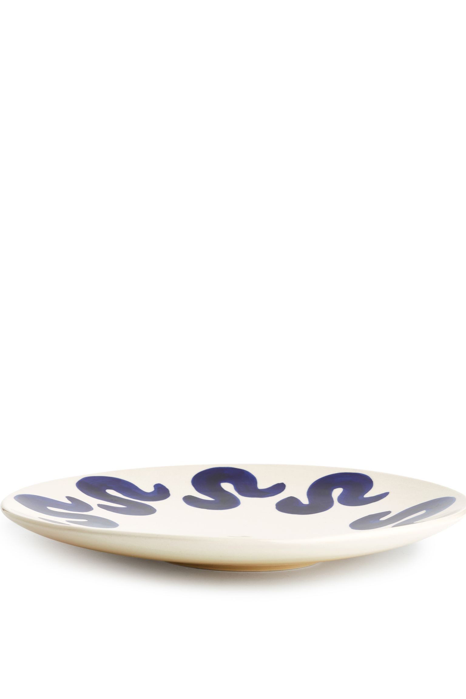 ARKET Керамическая тарелка 27 см - Белый/Синий 1225550003 | 1225550003