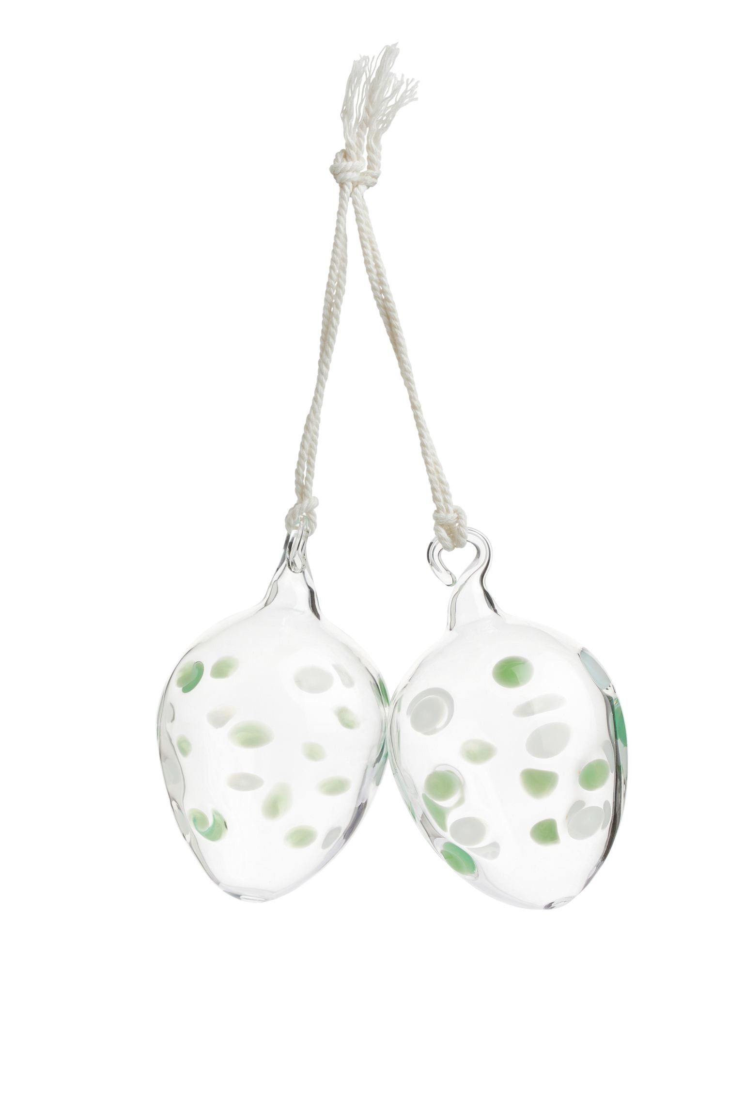ARKET Подвесные украшения из стекла, 2 шт - Прозрачный/Зеленый 1230920003 | 1230920003