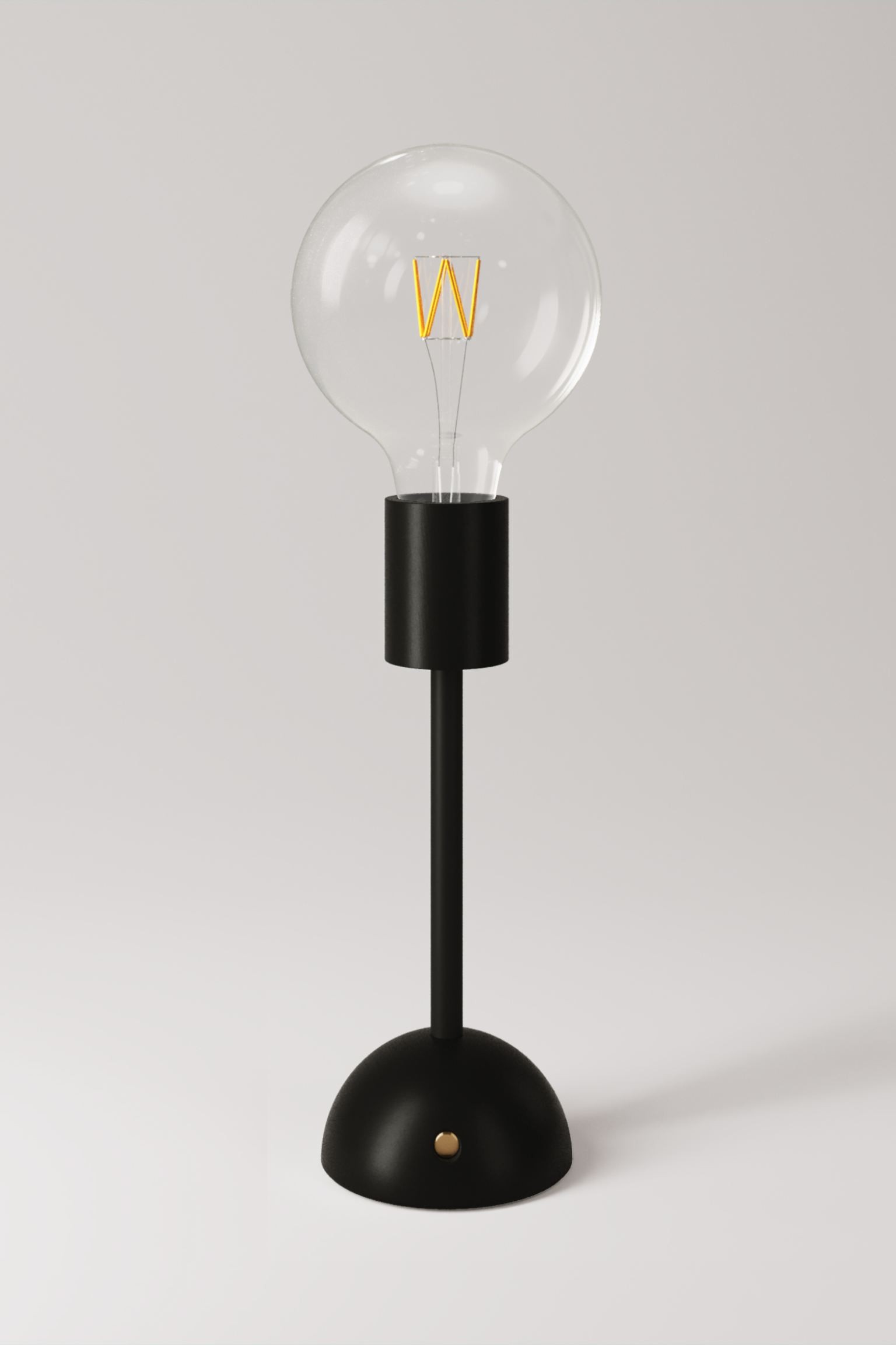 Creative-Cables Зарядная лампа с лампочкой - черная 1252603003 | 1252603003