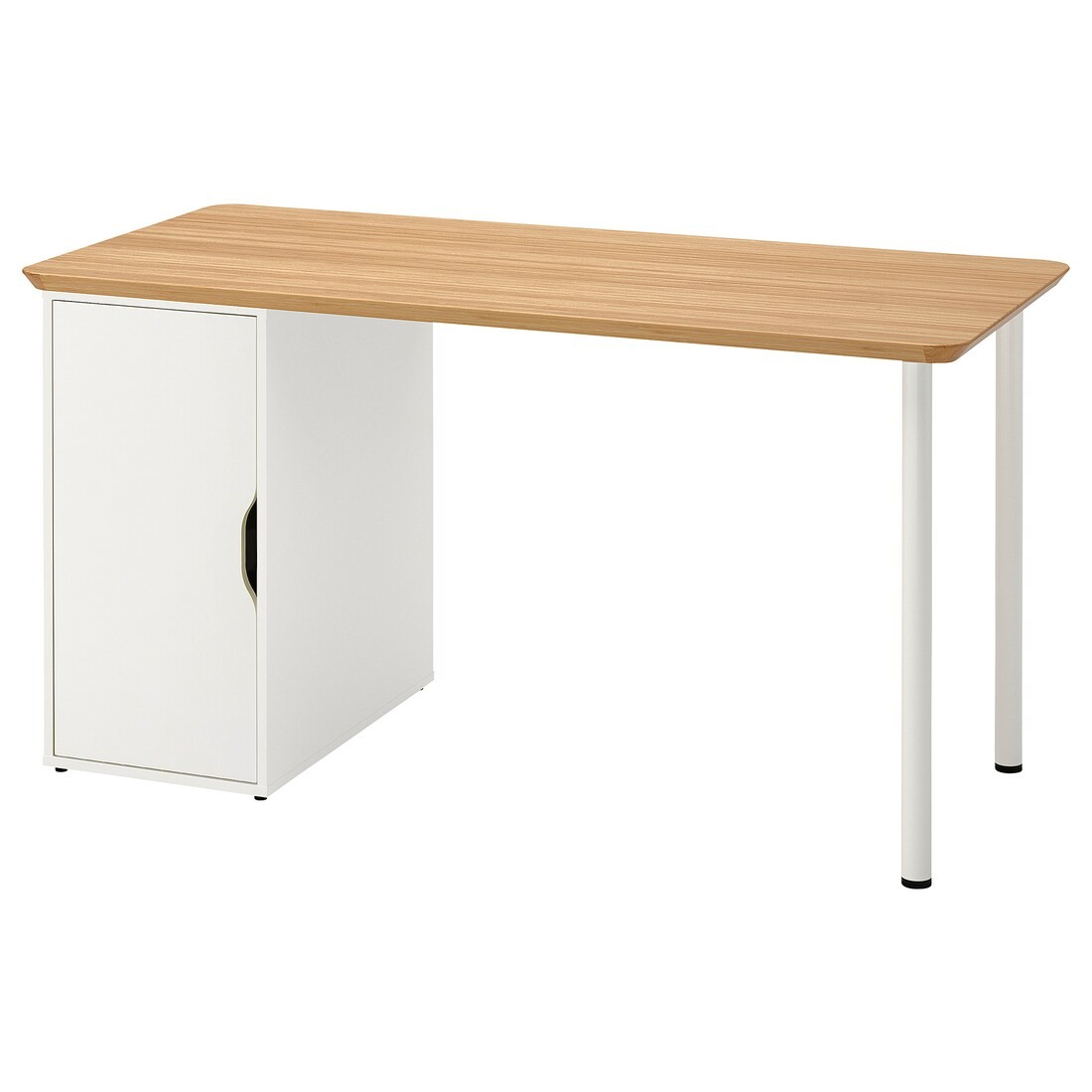 IKEA ANFALLARE АНФАЛЛАРЕ / ALEX АЛЕКС Письменный стол, бамбук / белый 59521668 595.216.68