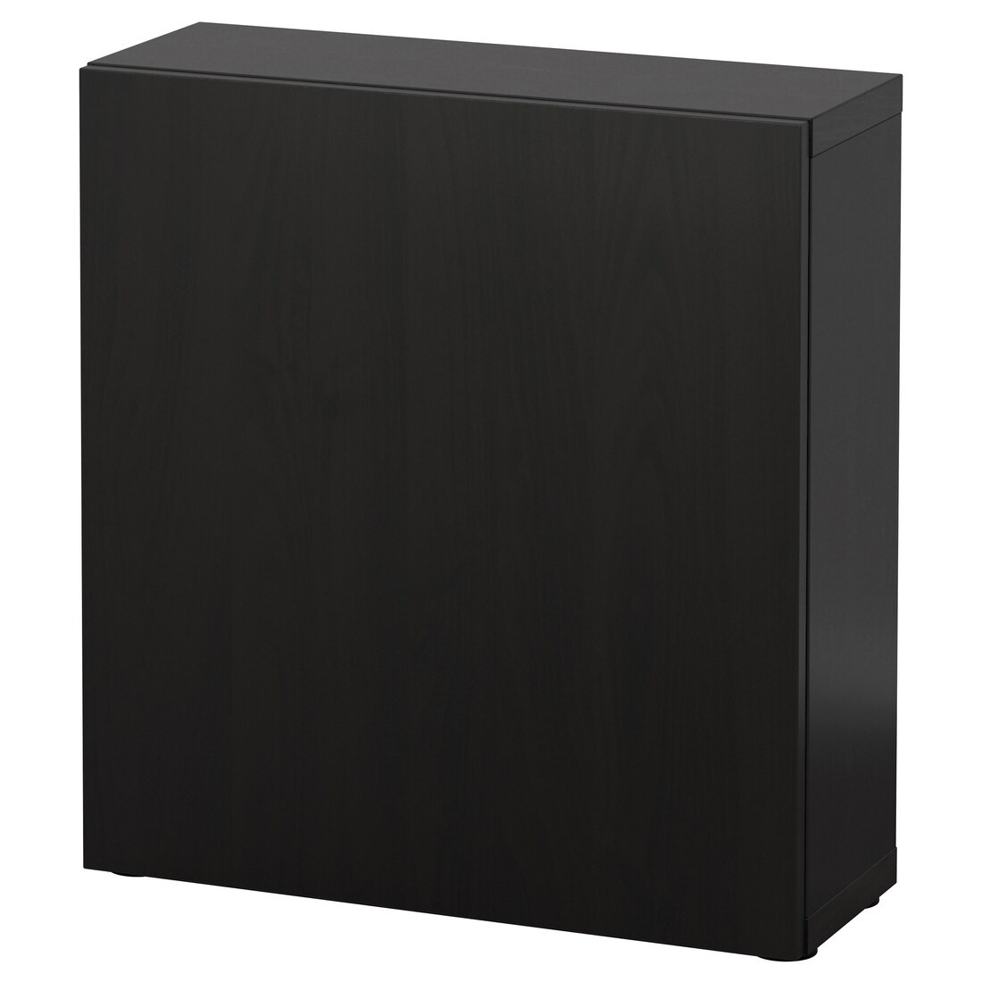 IKEA BESTÅ БЕСТО Шкаф с дверьми, черно-коричневый / Lappviken черно-коричневый, 60x22x64 см 99046829 990.468.29