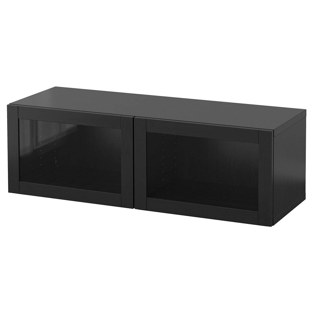 IKEA BESTÅ БЕСТО Комбинация настенных шкафов, черно-коричневый / Sindvik, 120x42x38 см 19439864 | 194.398.64