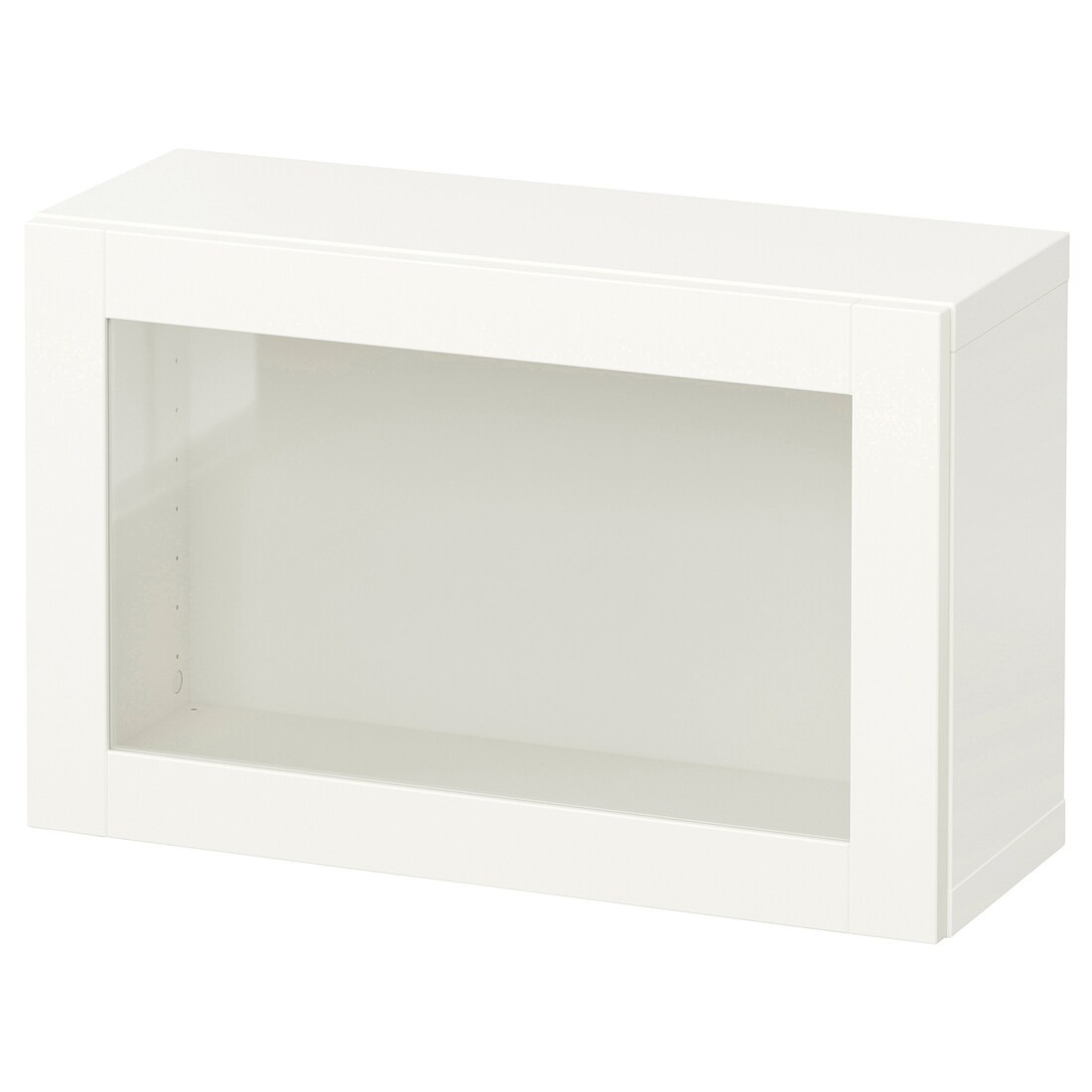 IKEA BESTÅ БЕСТО Комбинация настенных шкафов, белый / Sindvik белое стекло прозрачное, 60x22x38 см 79429225 | 794.292.25