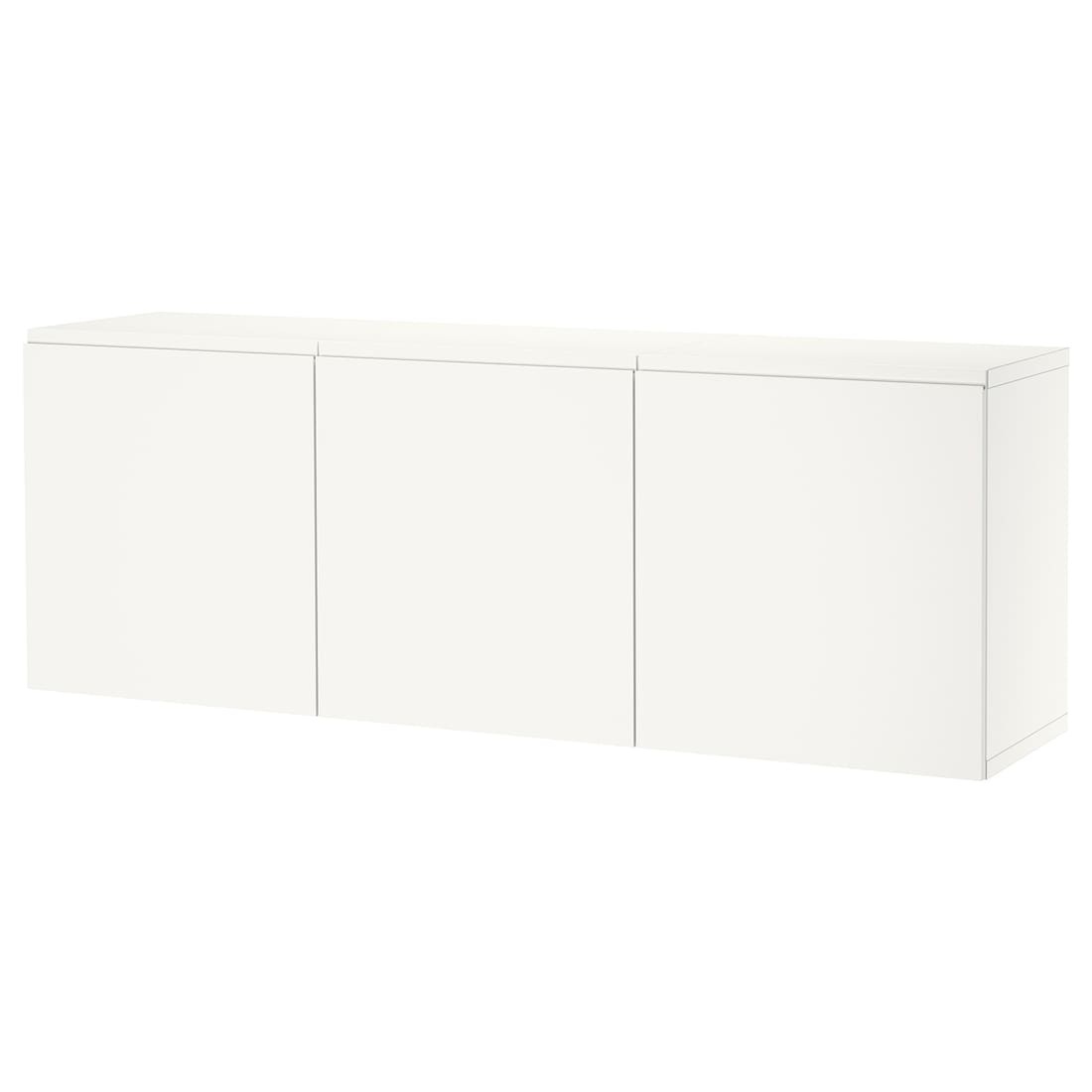 IKEA BESTÅ БЕСТО Комбинация настенных шкафов, белый / Västerviken белый, 180x42x64 см 99421803 994.218.03