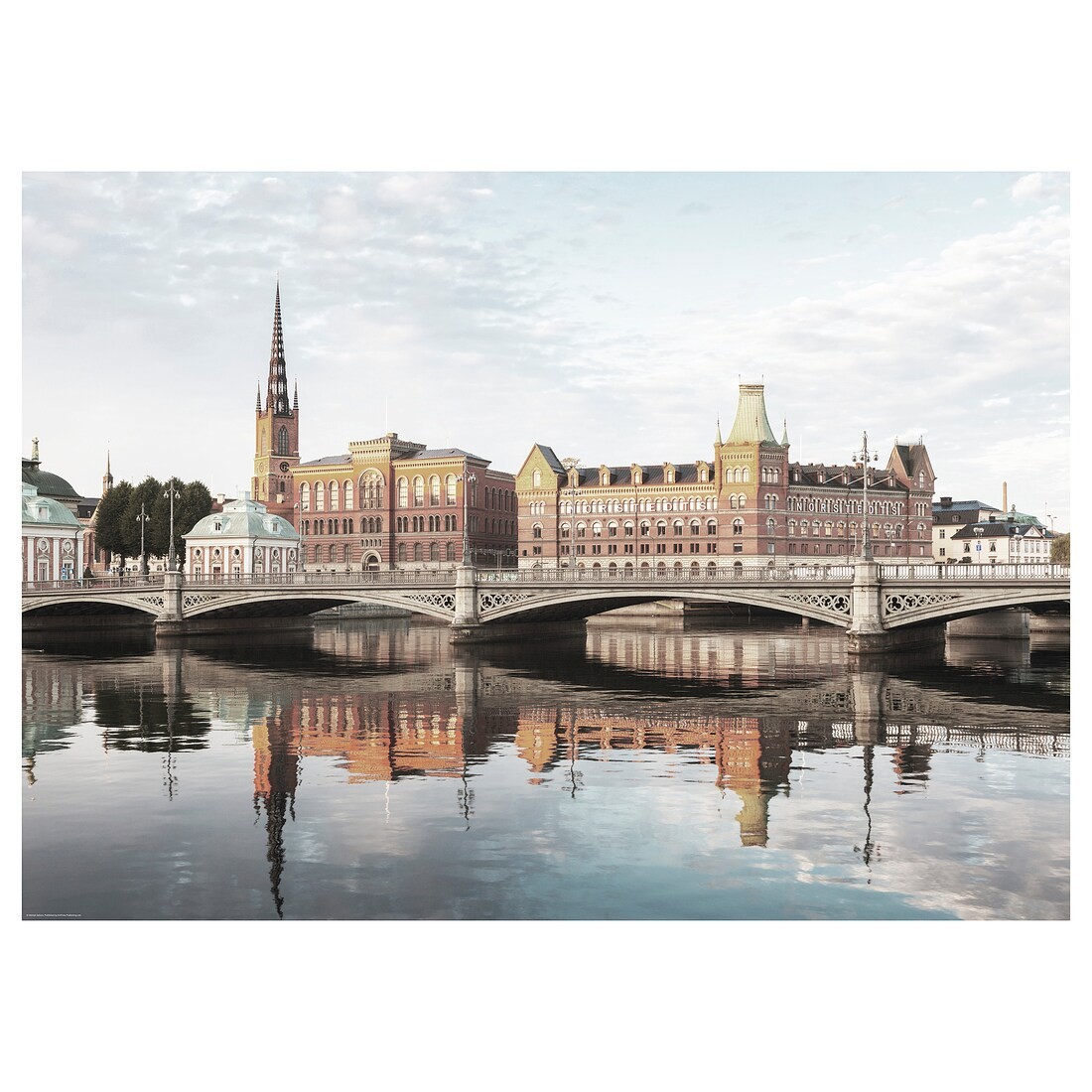 IKEA BILD БИЛЬД Постер, мост Васа, Стокгольм, 70x50 см 00553251 | 005.532.51