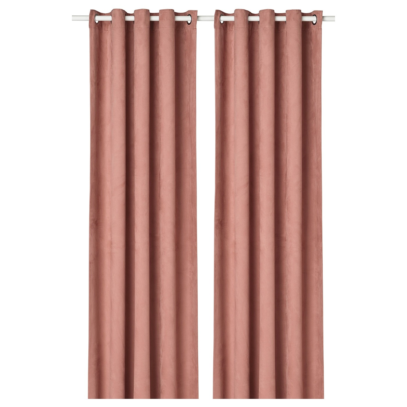IKEA BIRTNA БИРТНА Затемняющие гардины, пара, светло-розовый, 145x300 см 00480764 004.807.64