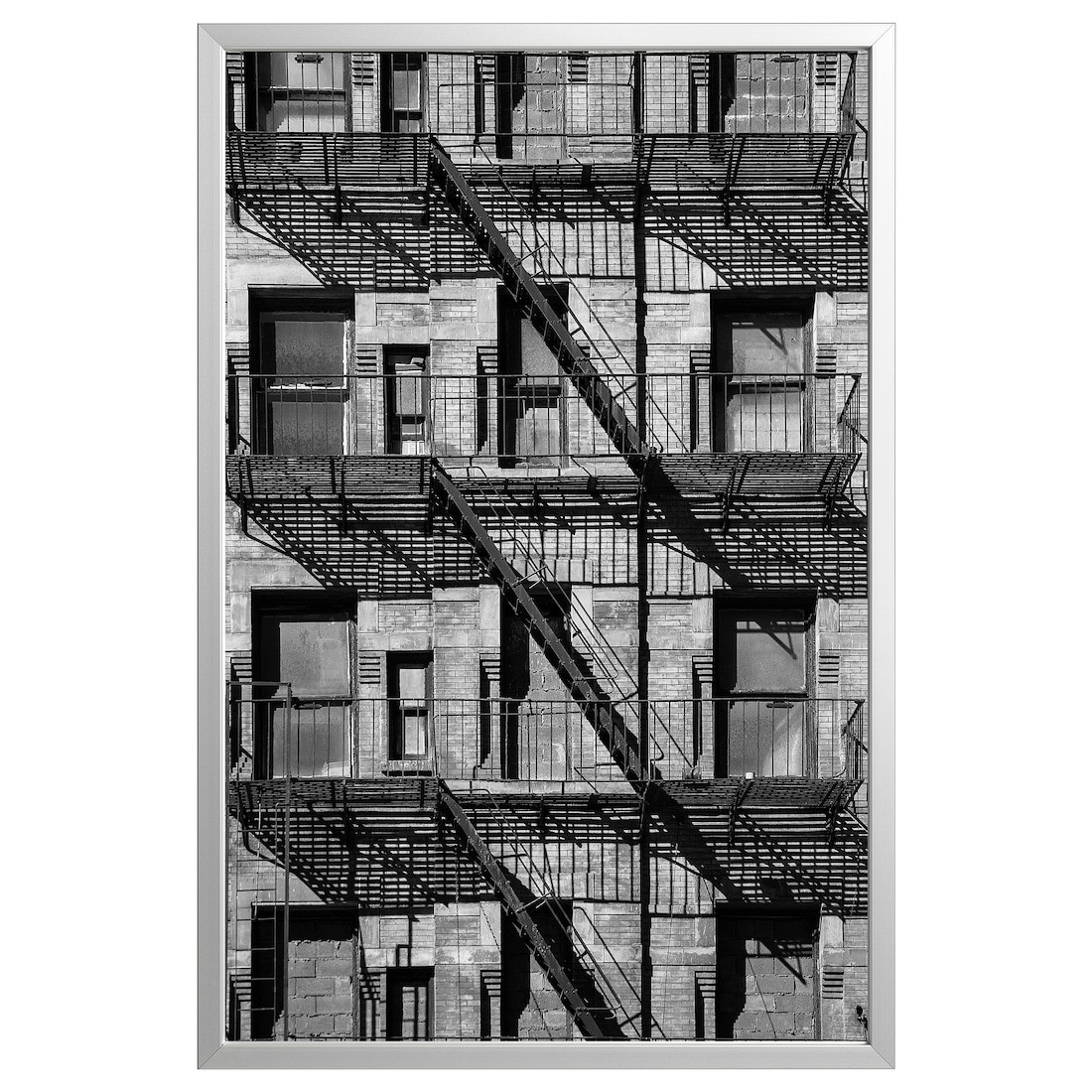 IKEA BJÖRKSTA Картина с рамой, балконы/серебро, 78x118 см 69508949 | 695.089.49