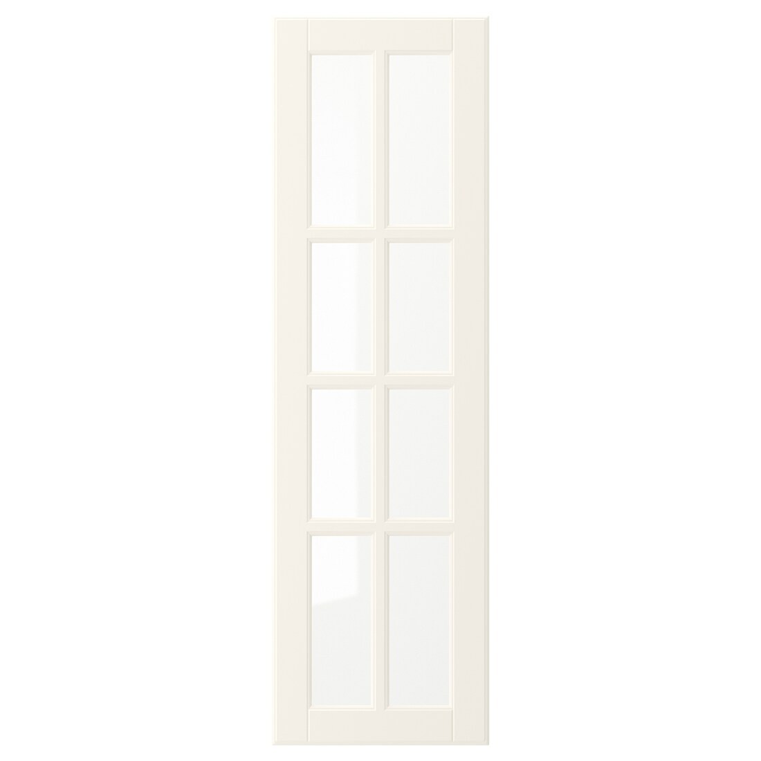 IKEA BODBYN БУДБИН Стеклянная дверь, кремовый, 30x100 см 90485031 904.850.31