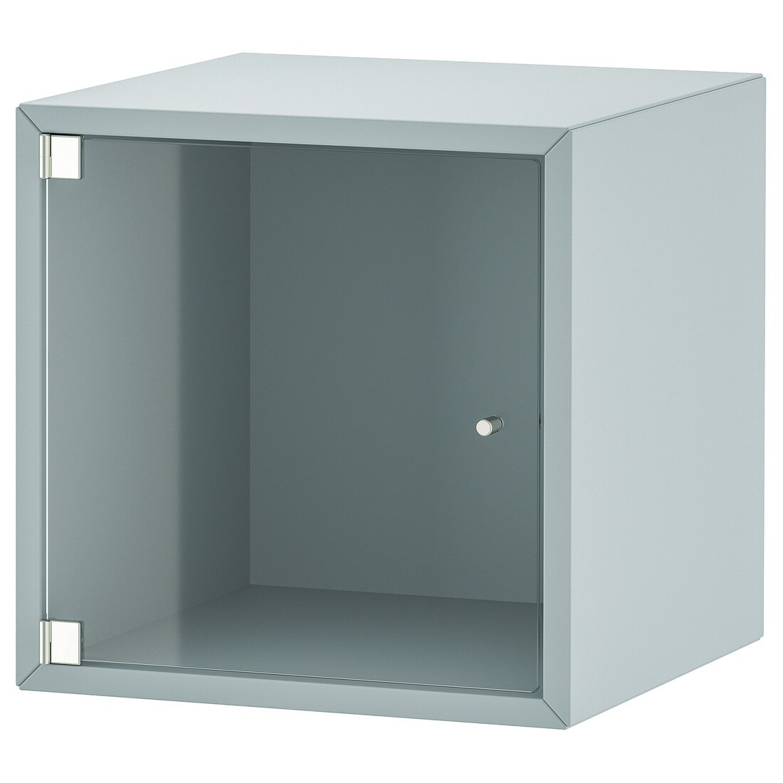IKEA EKET Навесной шкаф со стеклянной дверью, светло-серо-синий, 35x35x35 см 39533021 395.330.21