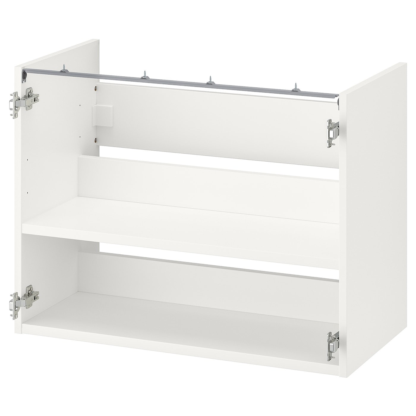 IKEA ENHET ЭНХЕТ Напольный шкаф под раковину с полкой, белый, 80x40x60 см 70440468 | 704.404.68