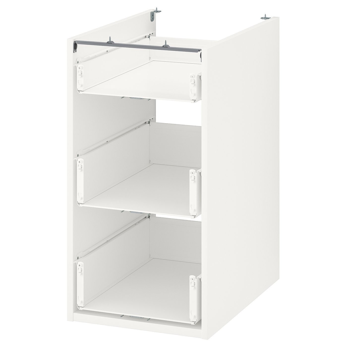 IKEA ENHET ЕНХЕТ Підлогова шафа з 3 шухлядами, білий, 40x60x75 см 40440422 | 404.404.22