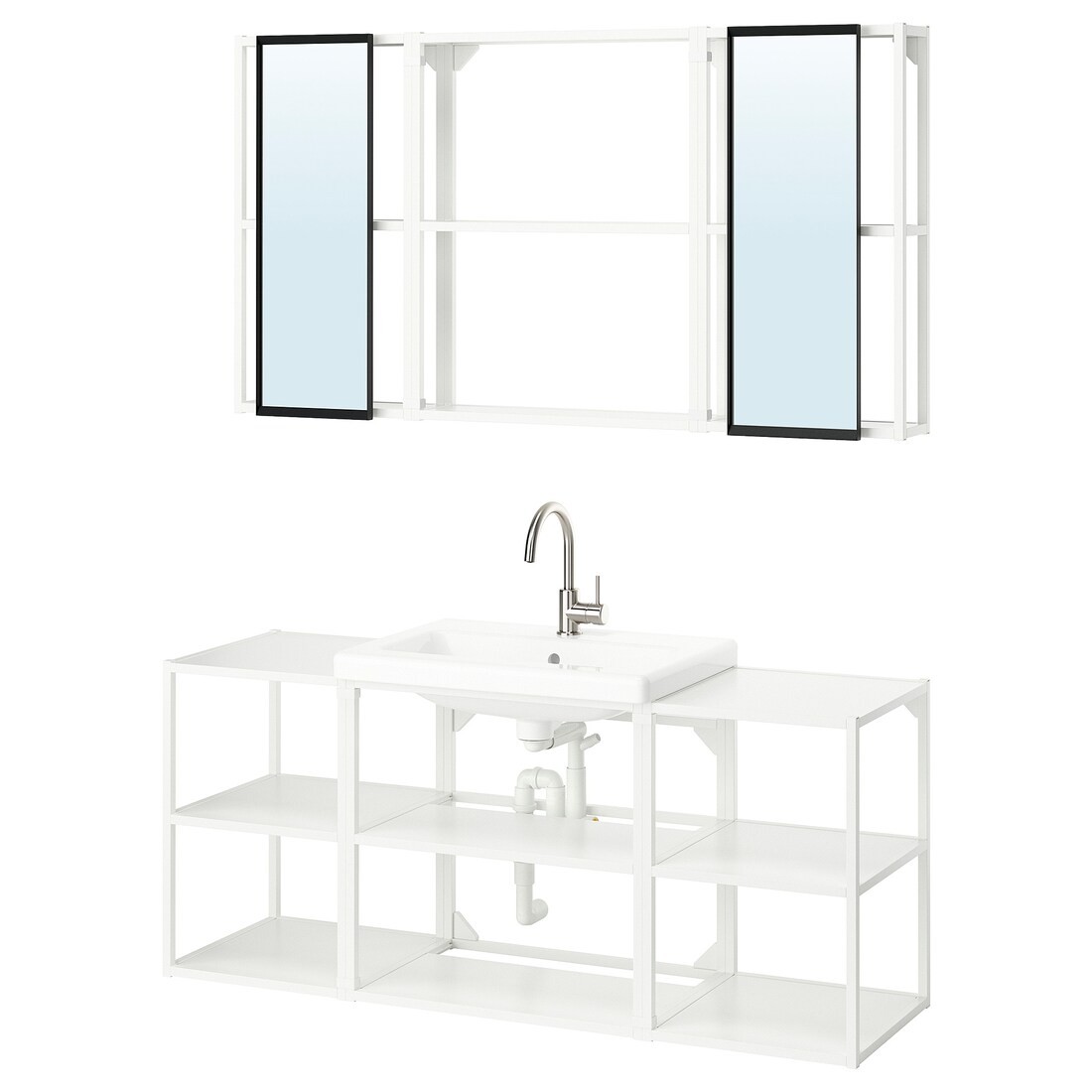 IKEA ENHET Ванная комната, 140x43x65 см 29547311 | 295.473.11