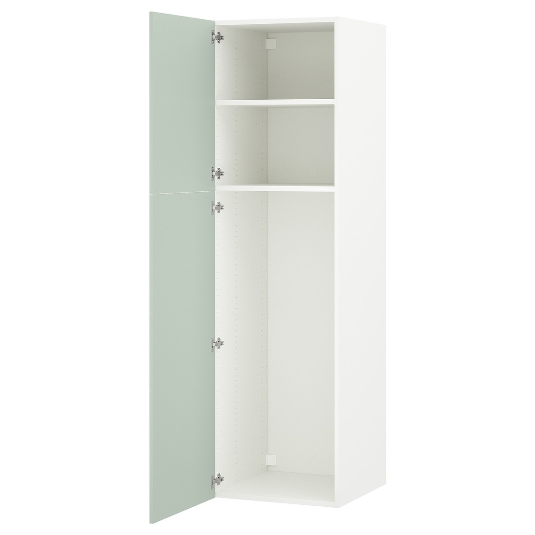 IKEA ENHET ЭНХЕТ Шкаф высокий 2 двери, белый / бледный серо-зеленый, 60x62x210 см 79496875 794.968.75