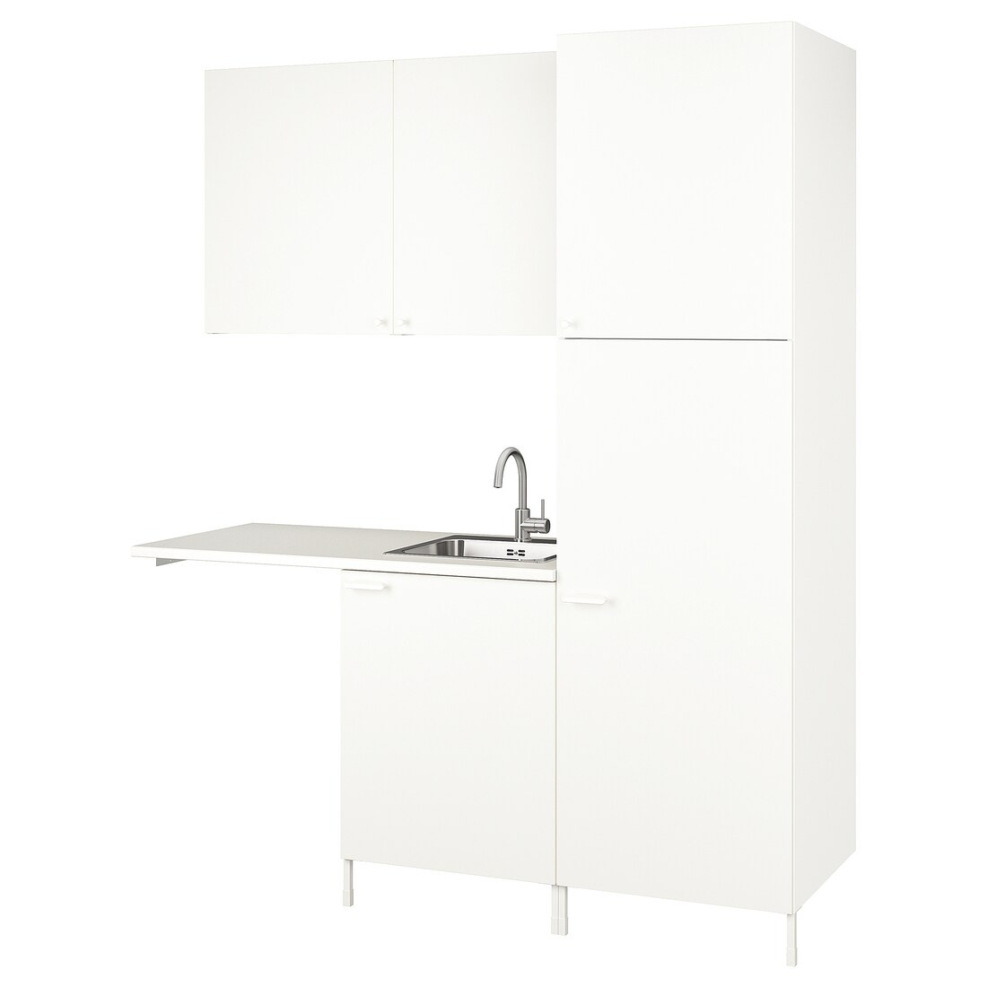 IKEA ENHET ЭНХЕТ Комбинация для хранения для прачечной, белый, 183x63.5x222.5 cм 49437514 494.375.14