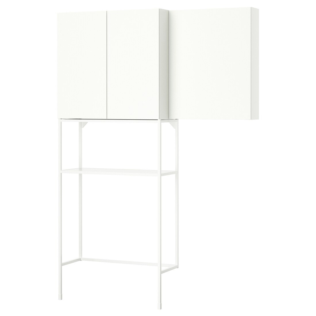 IKEA ENHET Стеллаж, белый, 140x32x204 см 69547941 | 695.479.41