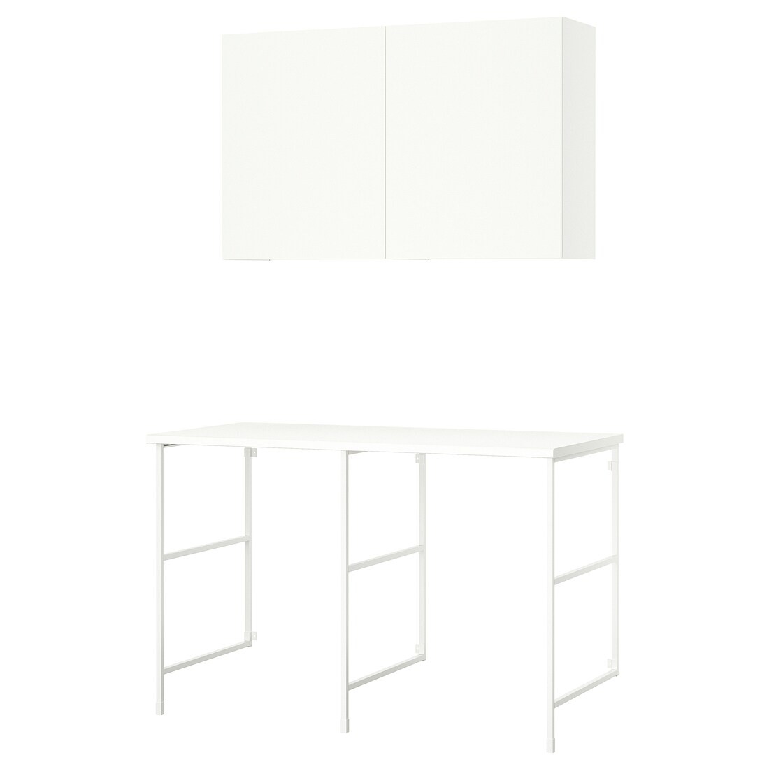 IKEA ENHET Стеллаж, белый, 139x63,5x90,5 см 29548080 | 295.480.80