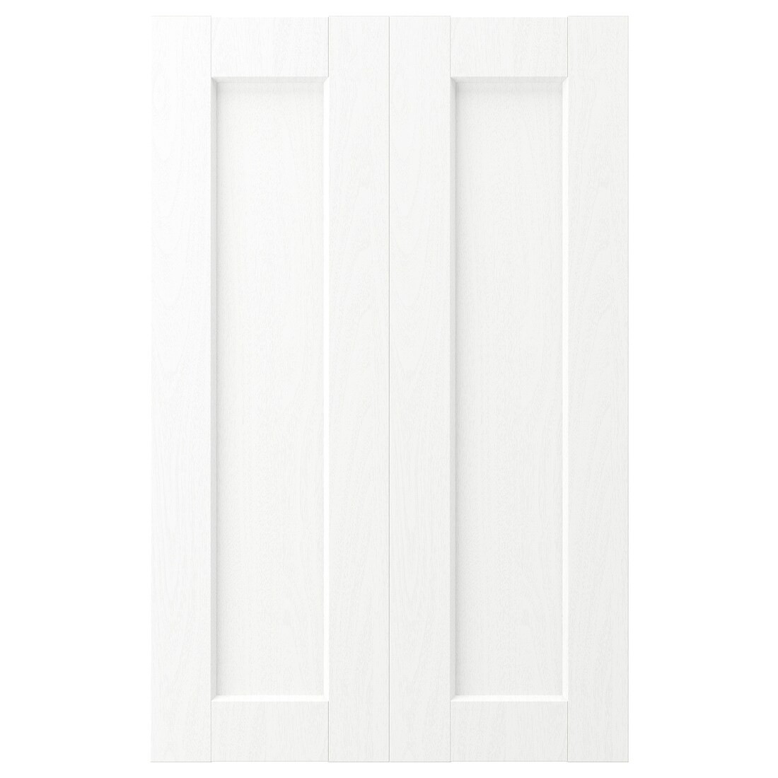 IKEA ENKÖPING Дверцы для напольного углового шкафа, белый имитация дерева, 25x80 см 70505775 705.057.75