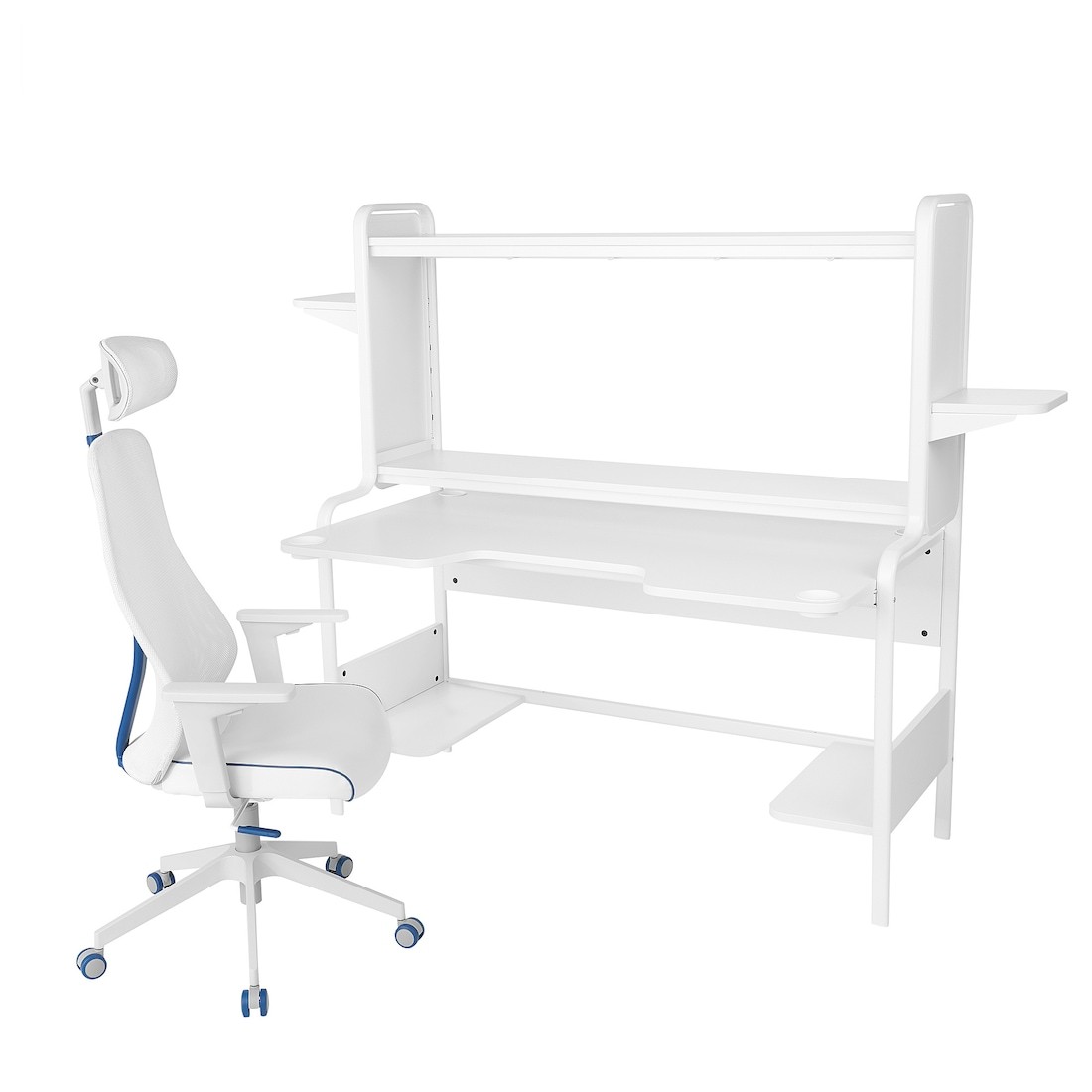 IKEA FREDDE ФРЕДДЕ / MATCHSPEL МАТЧСПЕЛ Геймерский стол и стул, белый 09440783 | 094.407.83
