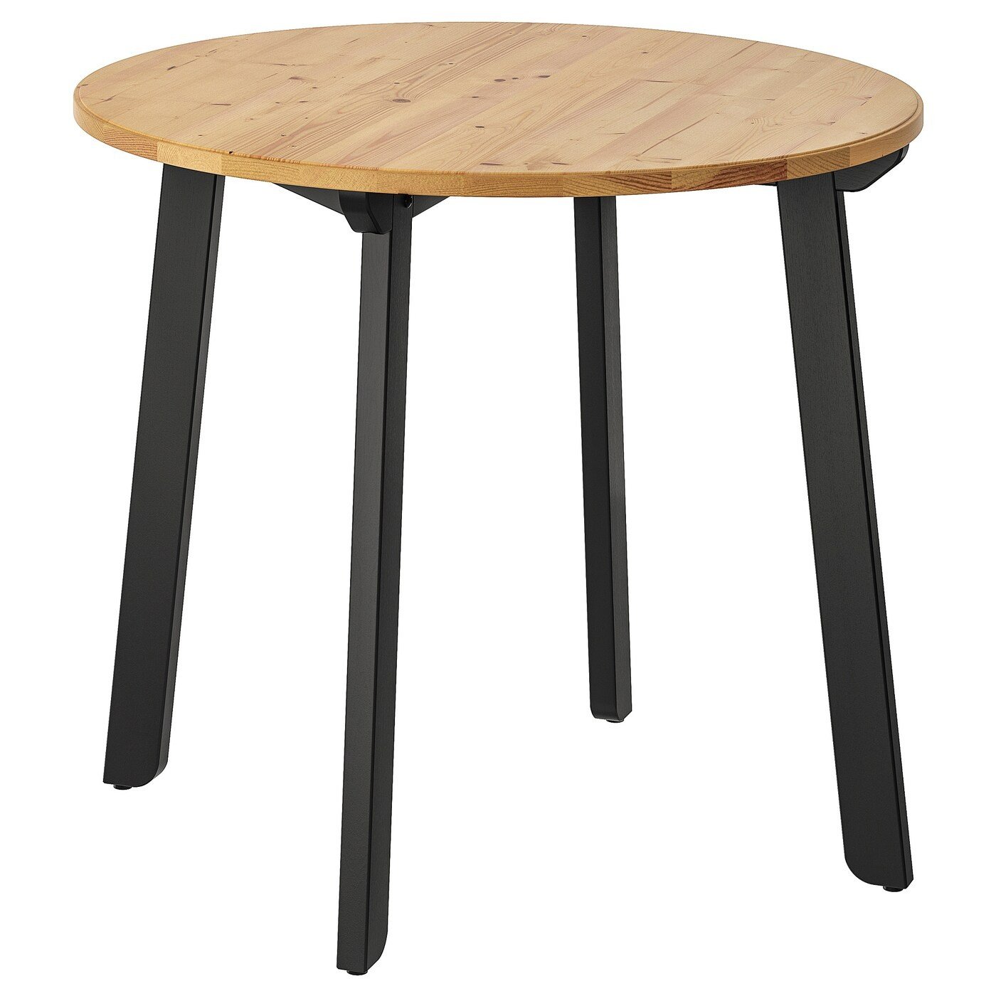IKEA GAMLARED ГАМЛАРЕД Стол, морилка светлая антик / черная морилка, 85 см 30371240 303.712.40