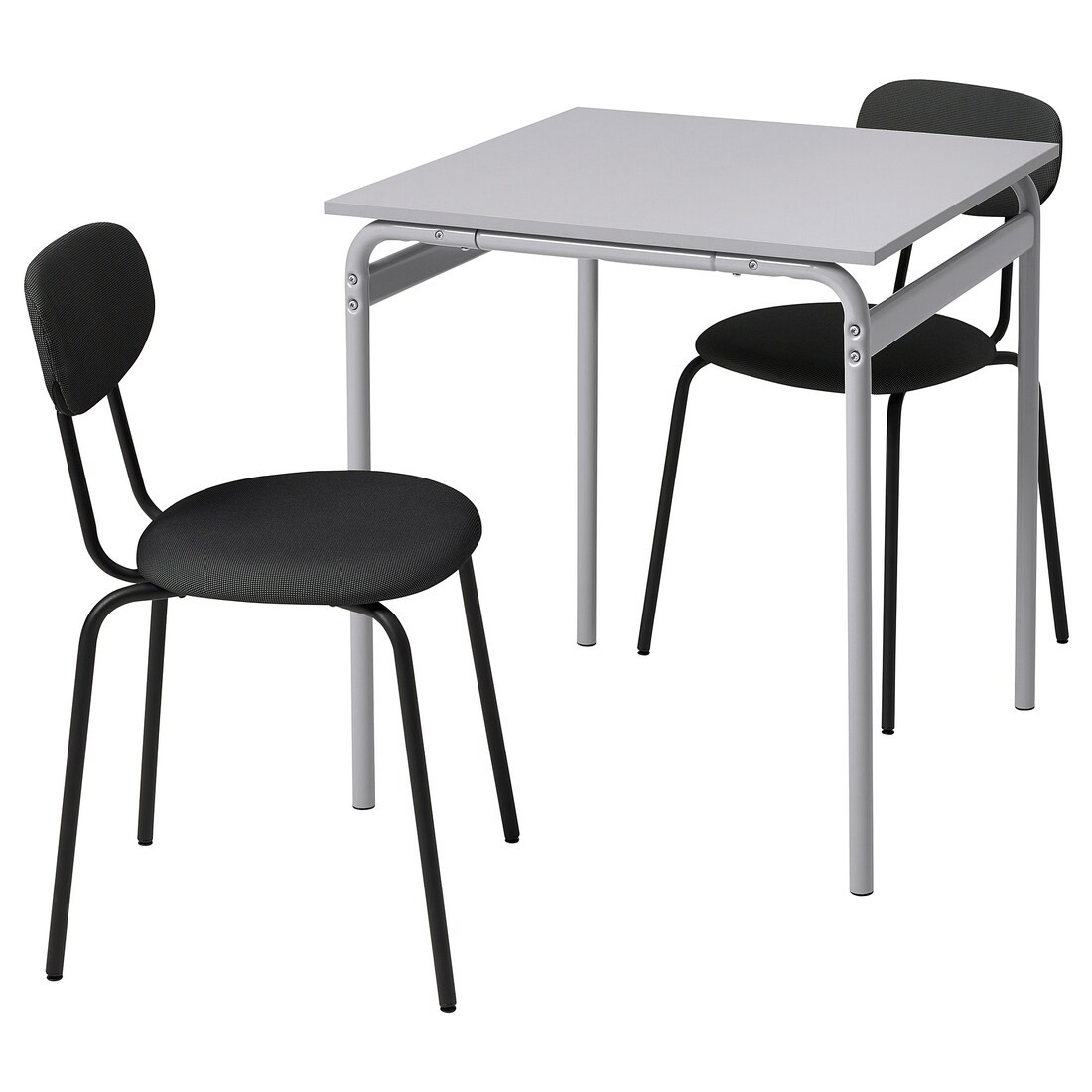 IKEA GRÅSALA / ÖSTANÖ ГРОСАЛА / ОСТАНО Стол и 2 стула, серый / Remmarn темно-серый, 67 см 59497277 594.972.77