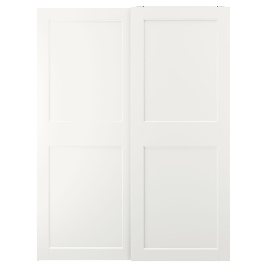 IKEA GRIMO ГРИМО Пара раздвижных дверей, белый, 150x201 см 20521527 205.215.27