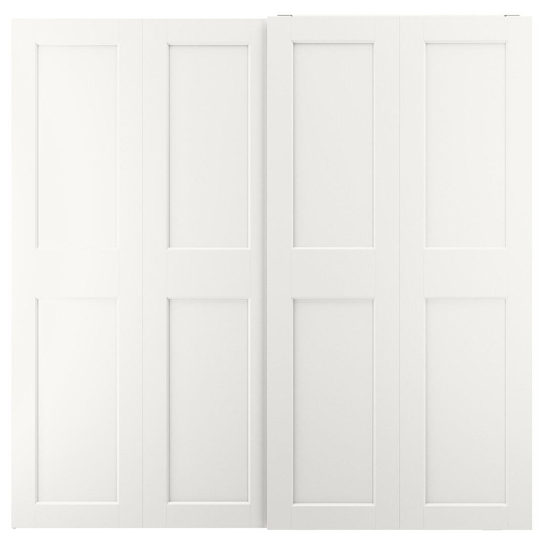 IKEA GRIMO ГРИМО Пара раздвижных дверей, белый, 200x201 см 20521532 205.215.32