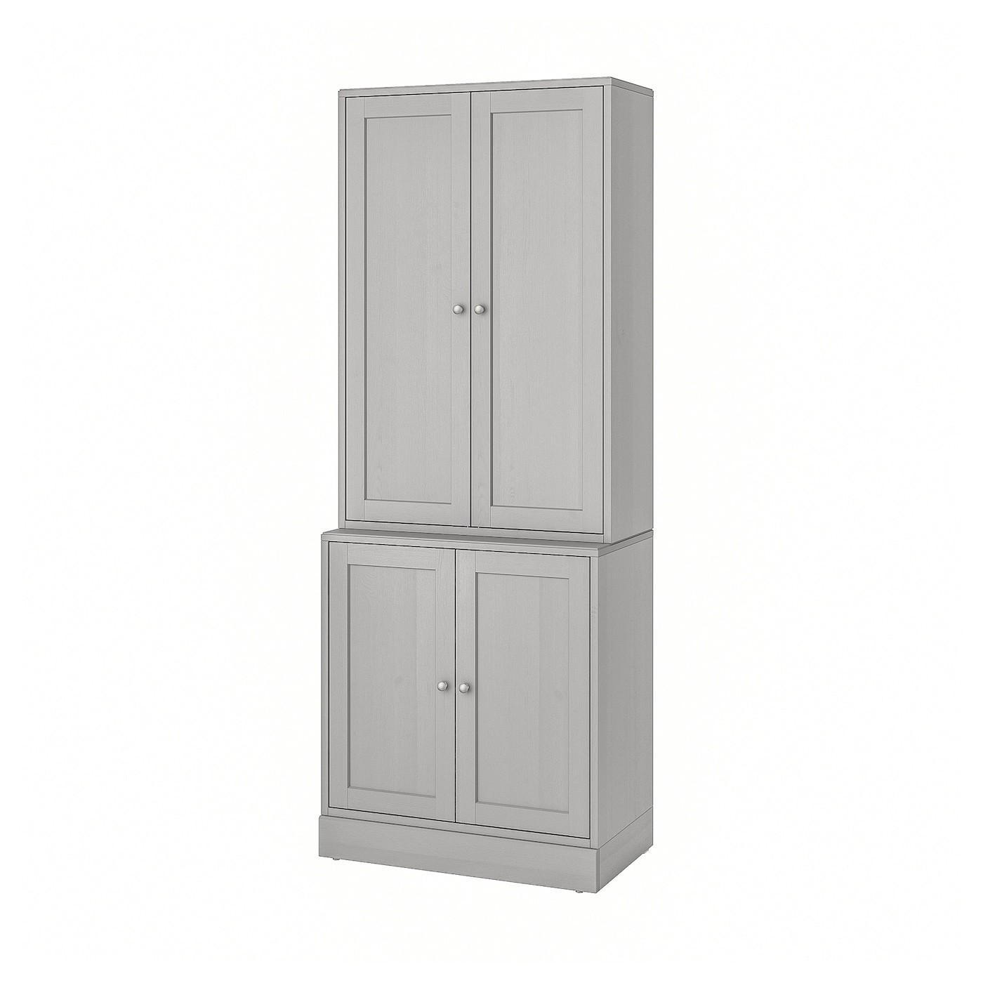 IKEA HAVSTA ХАВСТА Комбинация для хранения с дверцами, серый, 81x47x212 cм 99265987 992.659.87
