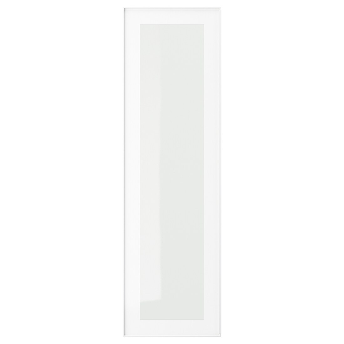IKEA HEJSTA ХЭЙСТА Стеклянная дверь, белый / прозрачное стекло, 30x100 см 10526629 105.266.29