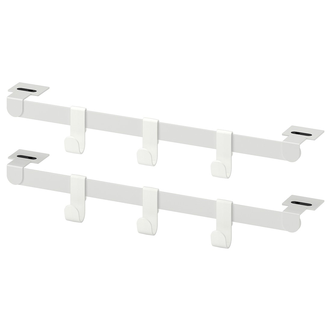 IKEA HJÄLPA ХЭЛПА 2 крючка + 6 крючков + 2 комплекта фурнитуры, белый, 40 см 19428304 | 194.283.04