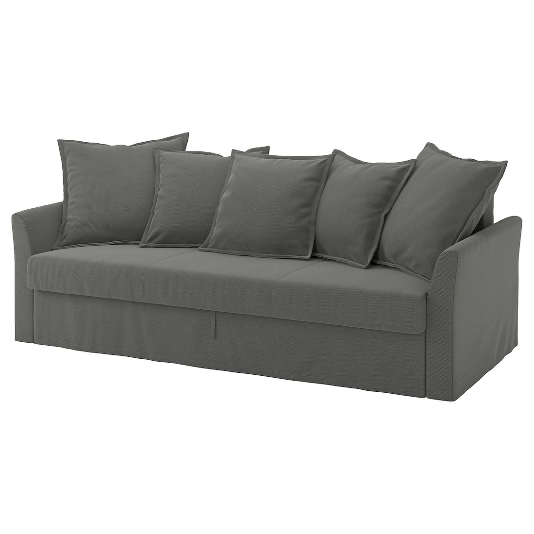 IKEA HOLMSUND Чехол на 3-местный диван-кровать, Borgunda темно-серый 60552239 605.522.39