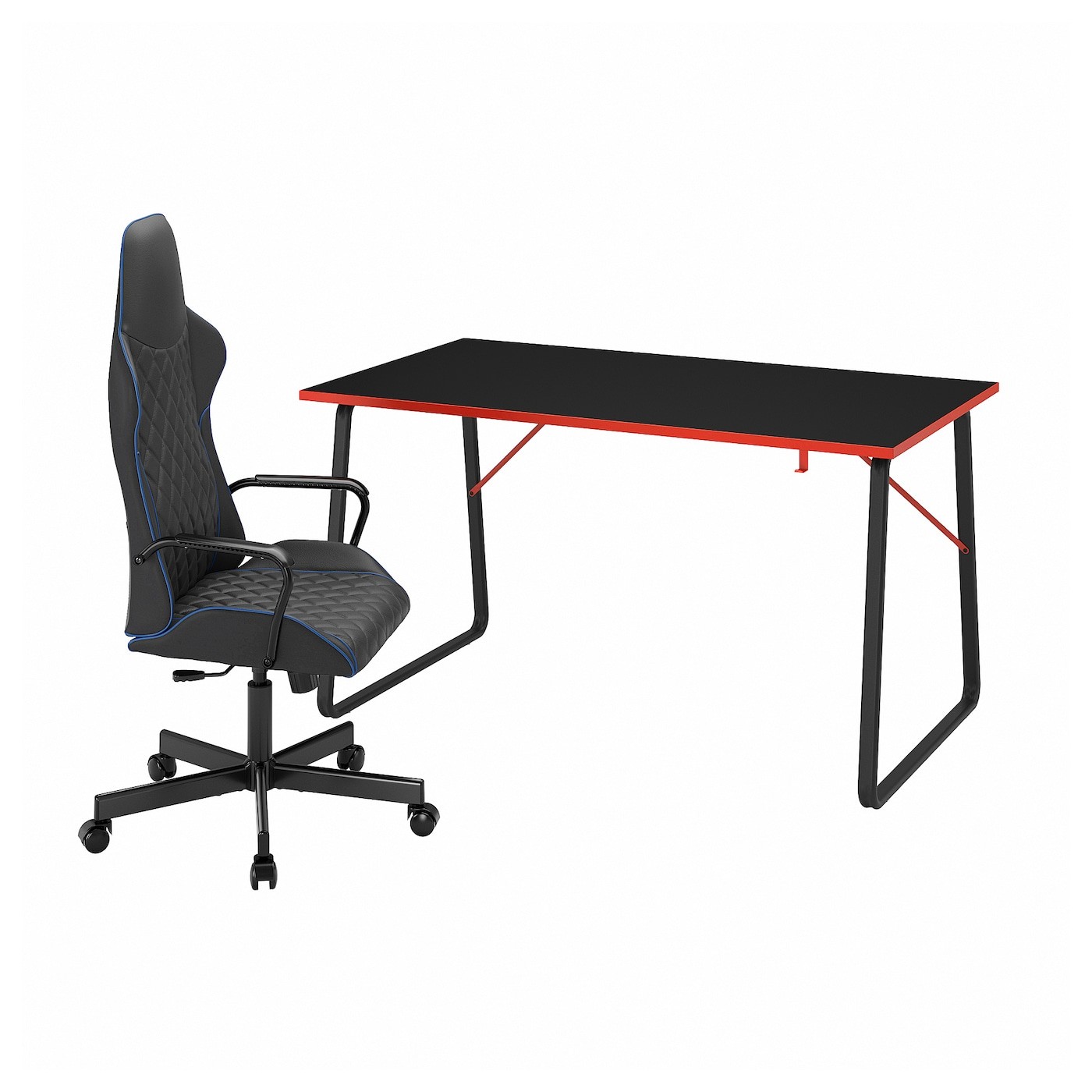 IKEA HUVUDSPELARE / UTESPELARE Геймерский стол и стул, черный 39490955 | 394.909.55