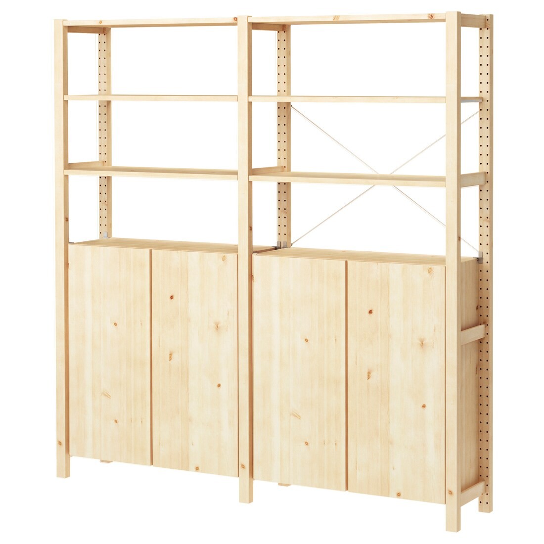 IKEA IVAR 2 секции / полки / шкаф, сосна, 174x30x179 см 39403939 | 394.039.39
